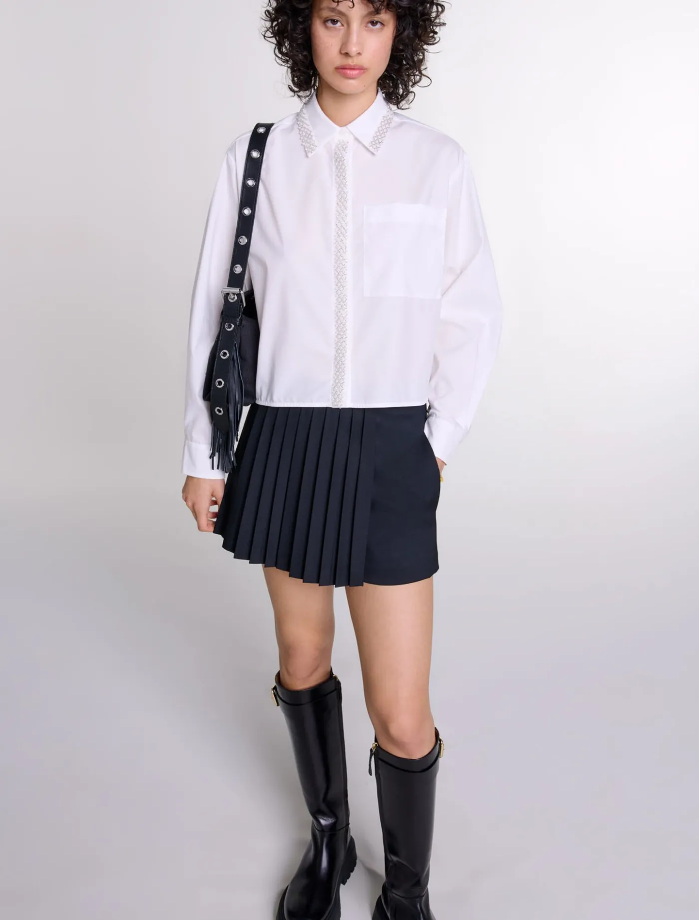 beaded_cropped_shirt_4.webp Beaded cropped shirt^Maje Shop
