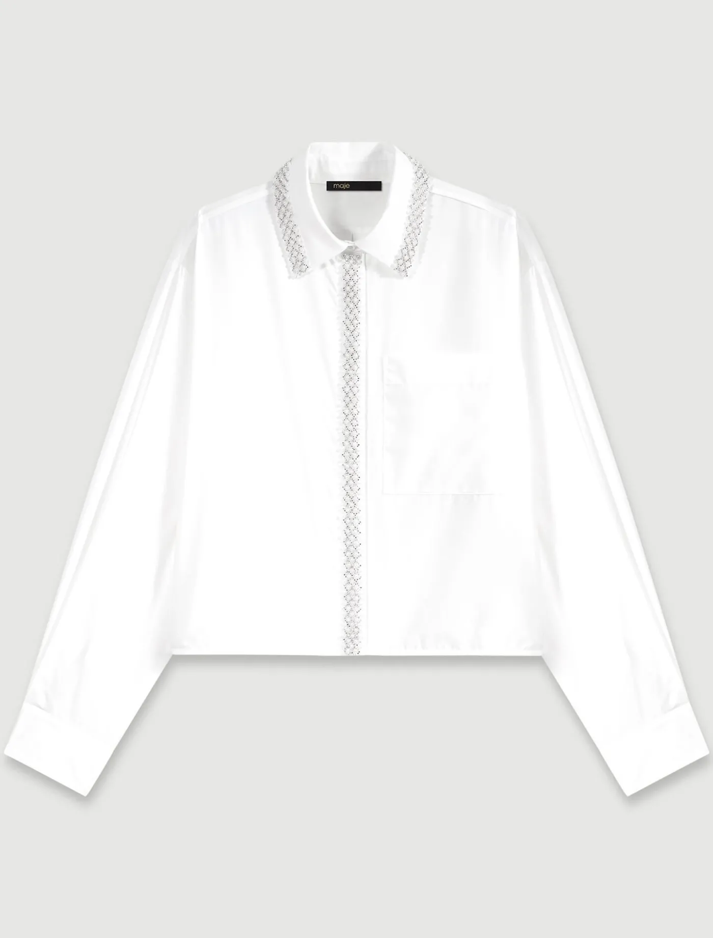 beaded_cropped_shirt_7.webp Beaded cropped shirt^Maje Shop