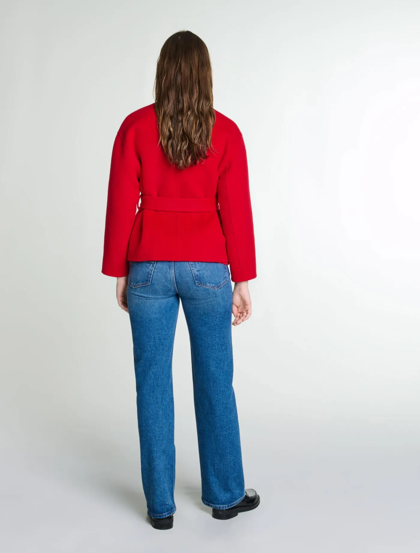 belted_doublefaced_jacket_2.webp Belted double-faced jacket^Maje Sale