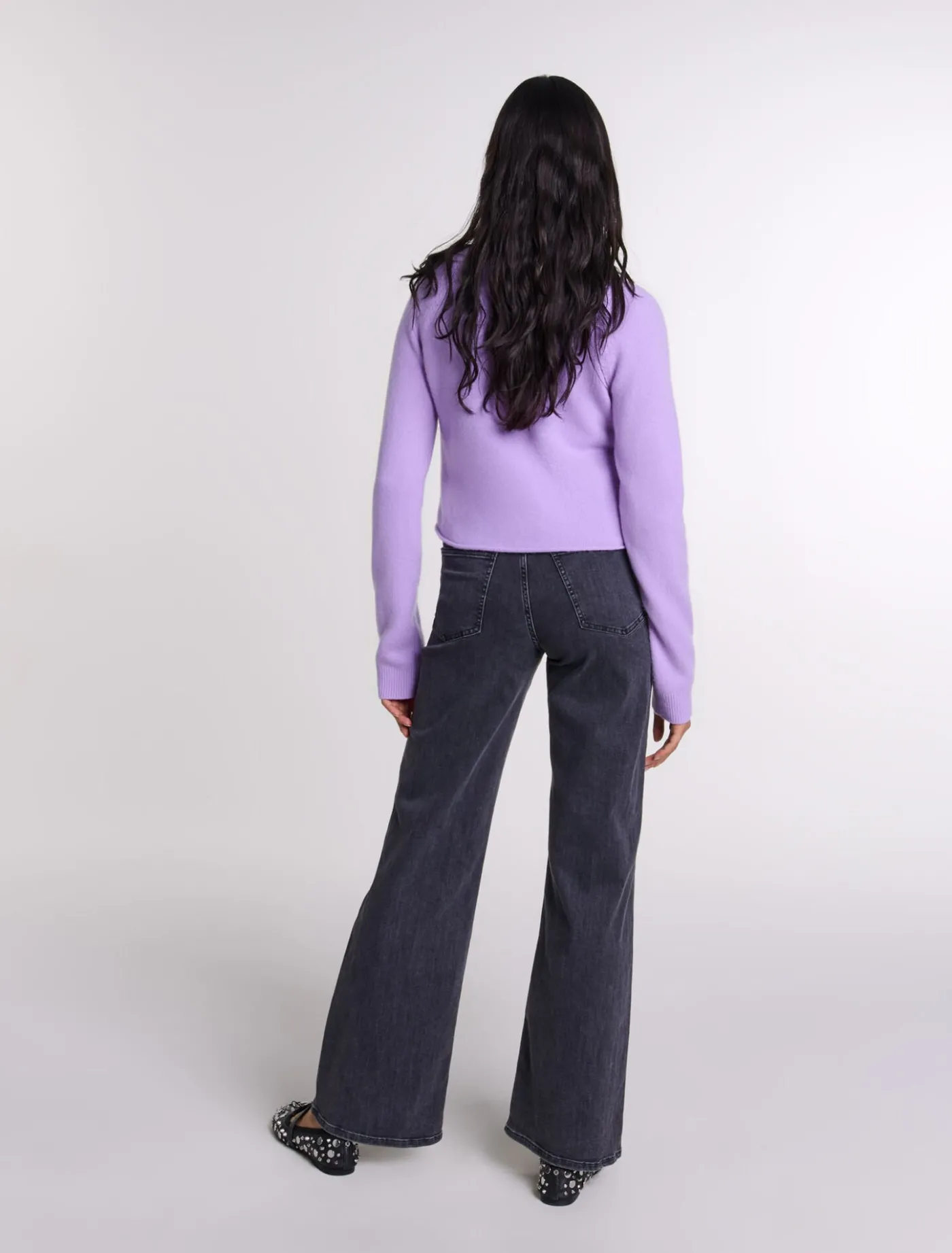 black_belted_baggy_jeans_2.webp belted baggy jeans^Maje Best Sale