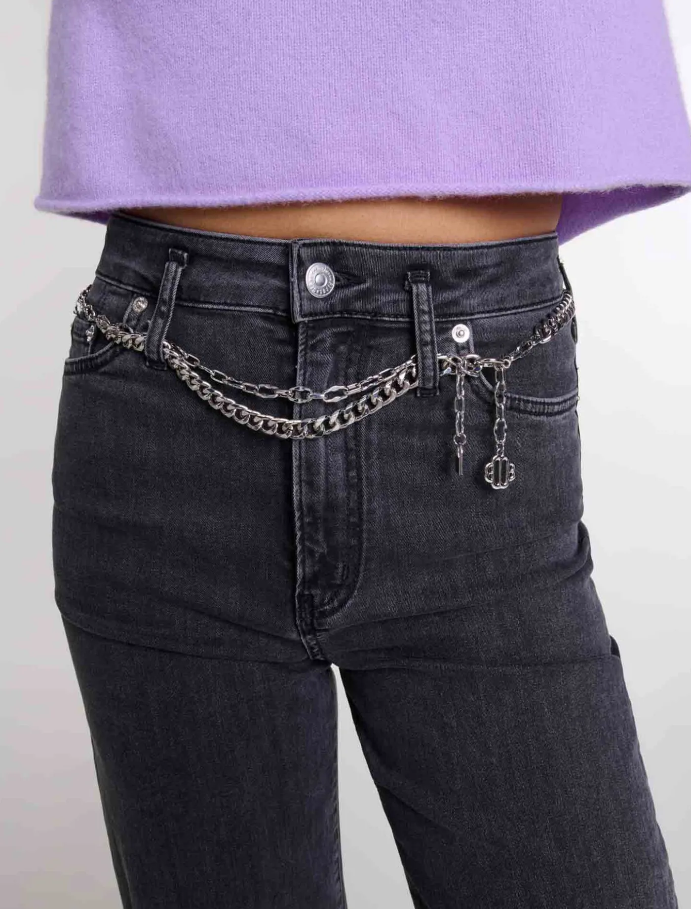 black_belted_baggy_jeans_4.webp belted baggy jeans^Maje Best Sale