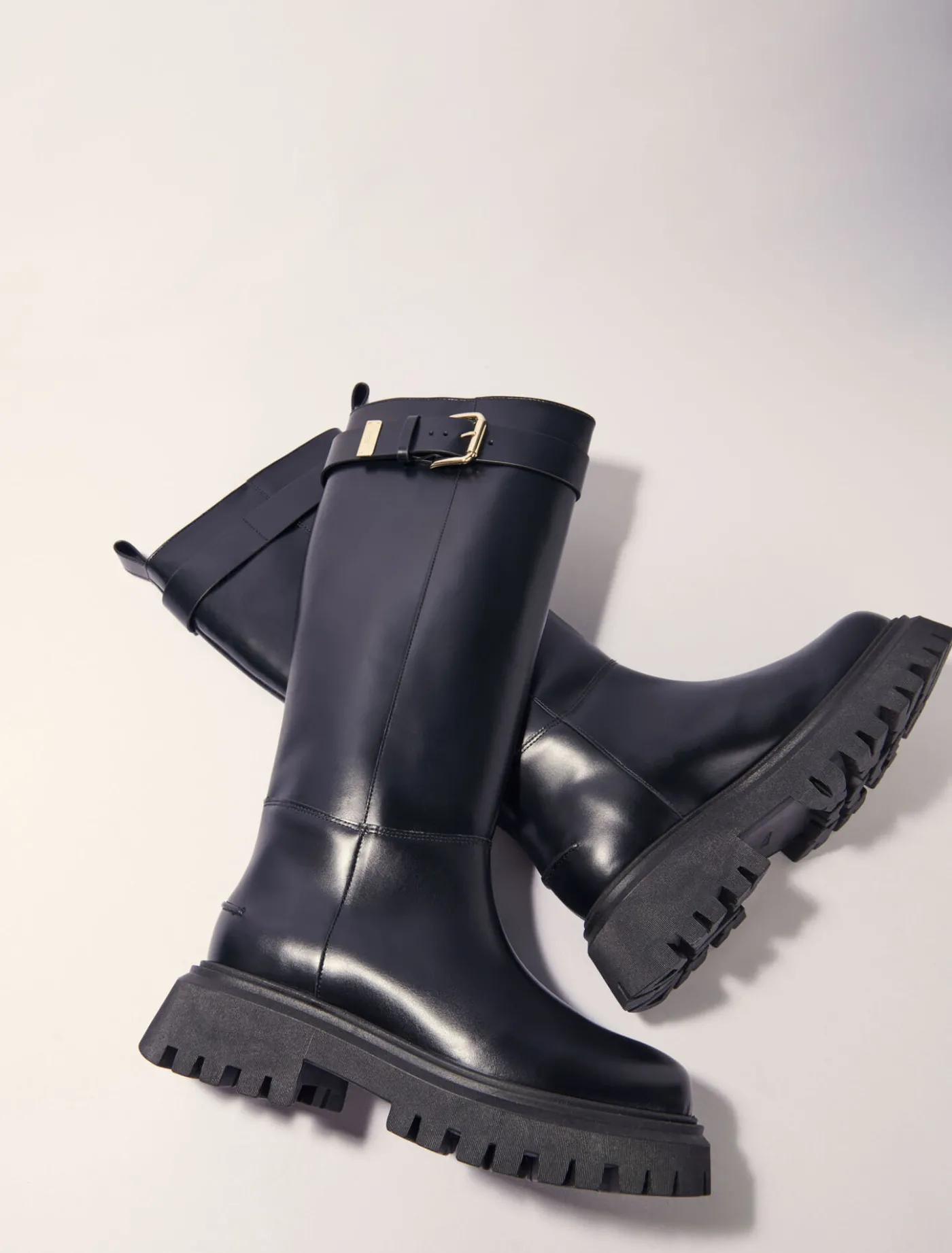 buckled_leather_boots_4.webp Buckled leather boots^Maje Discount