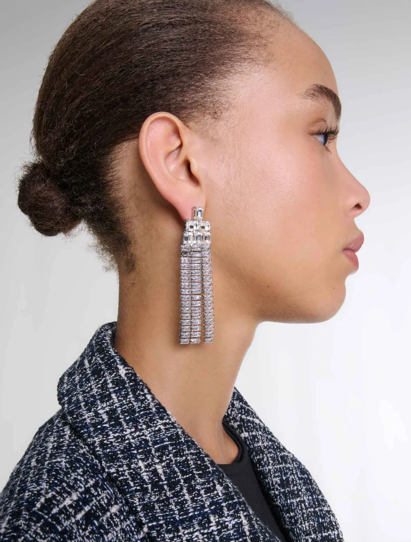 Cascade diamanté earrings^Maje Best Sale