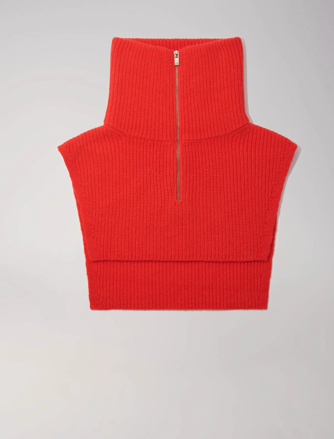 cashmerewool_zipup_neck_warmer_6-1.webp Cashmere/wool zip-up neck warmer^Maje Cheap