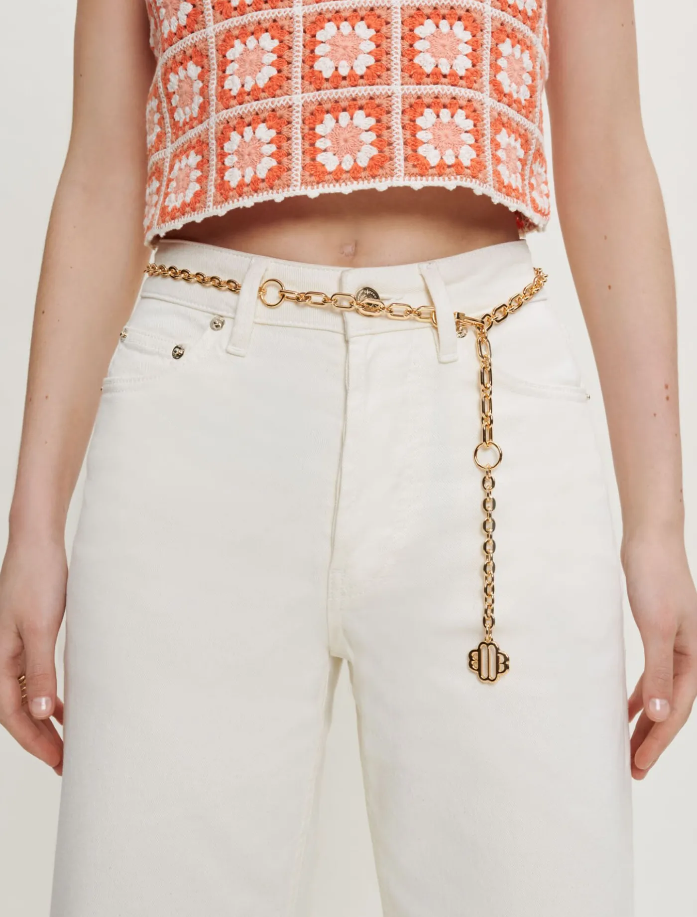 clover_logo_chain_belt_5-1.webp Clover logo chain belt^Maje Cheap