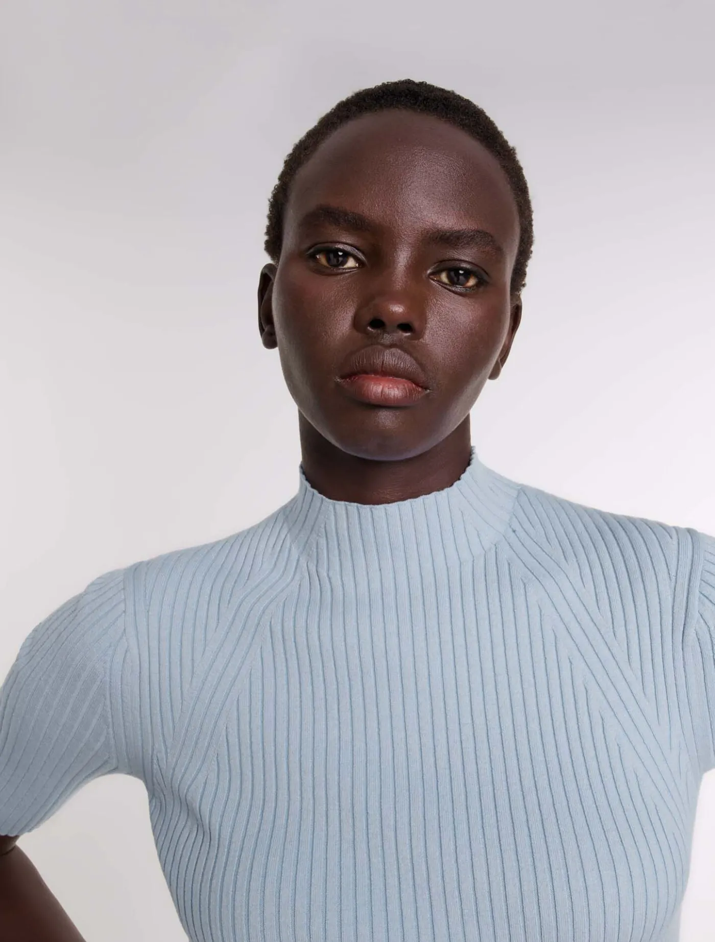 cotton_and_silk_ribbed_top_4.webp Cotton and silk ribbed top^Maje Online