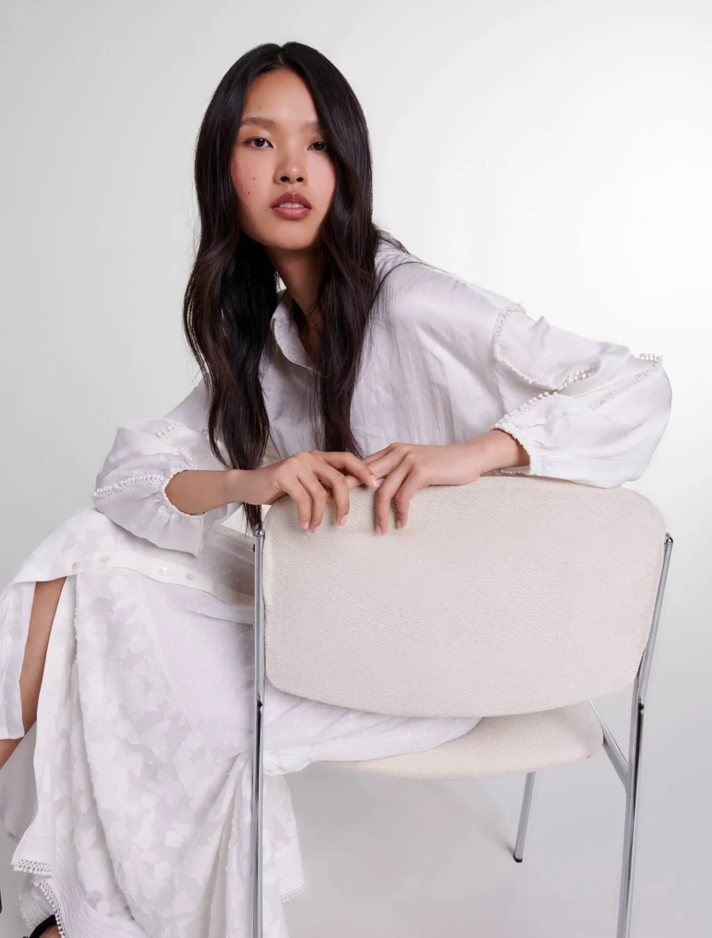 cotton_patchwork_maxi_dress_6.webp Cotton patchwork maxi dress^Maje Best Sale