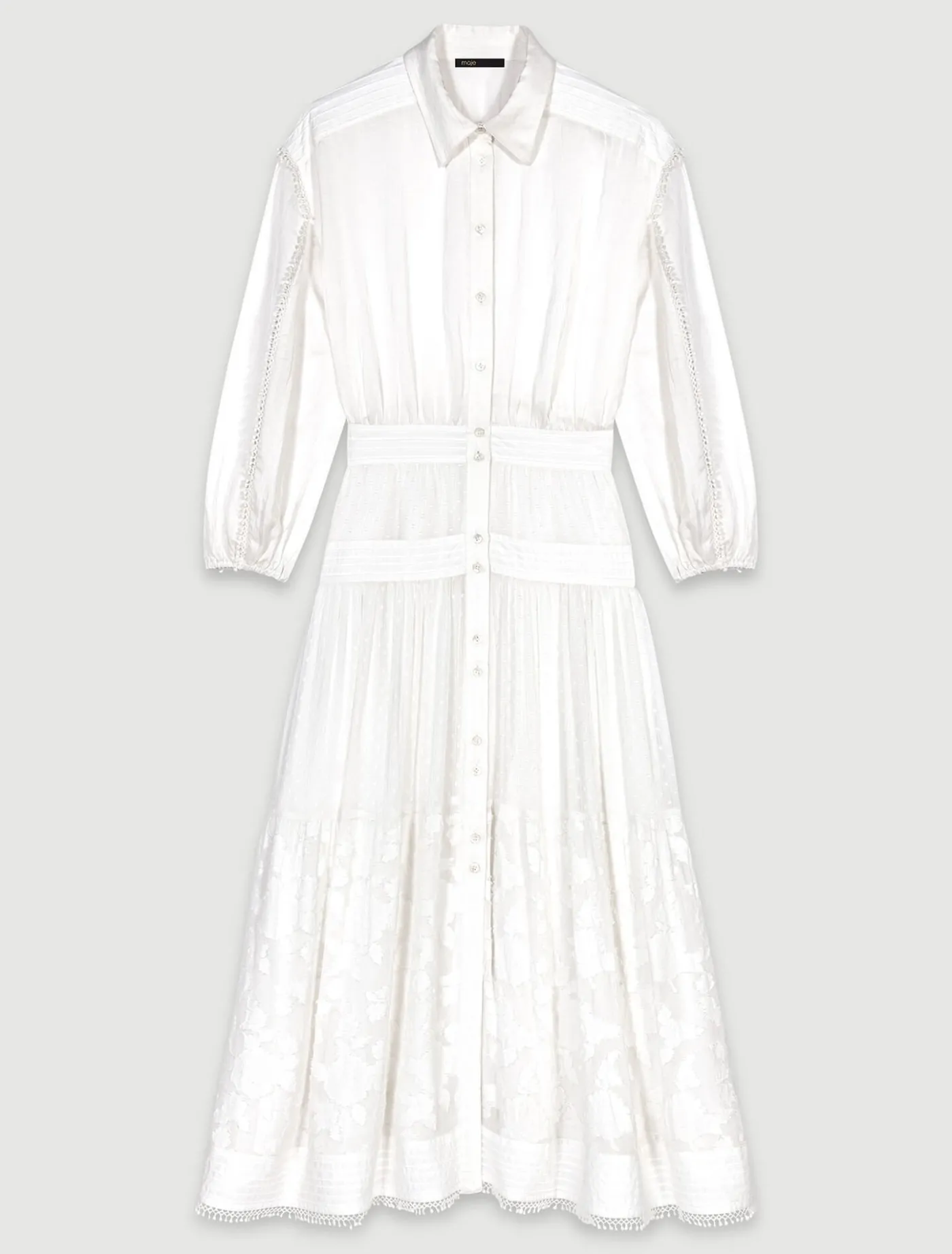 cotton_patchwork_maxi_dress_7.webp Cotton patchwork maxi dress^Maje Best Sale