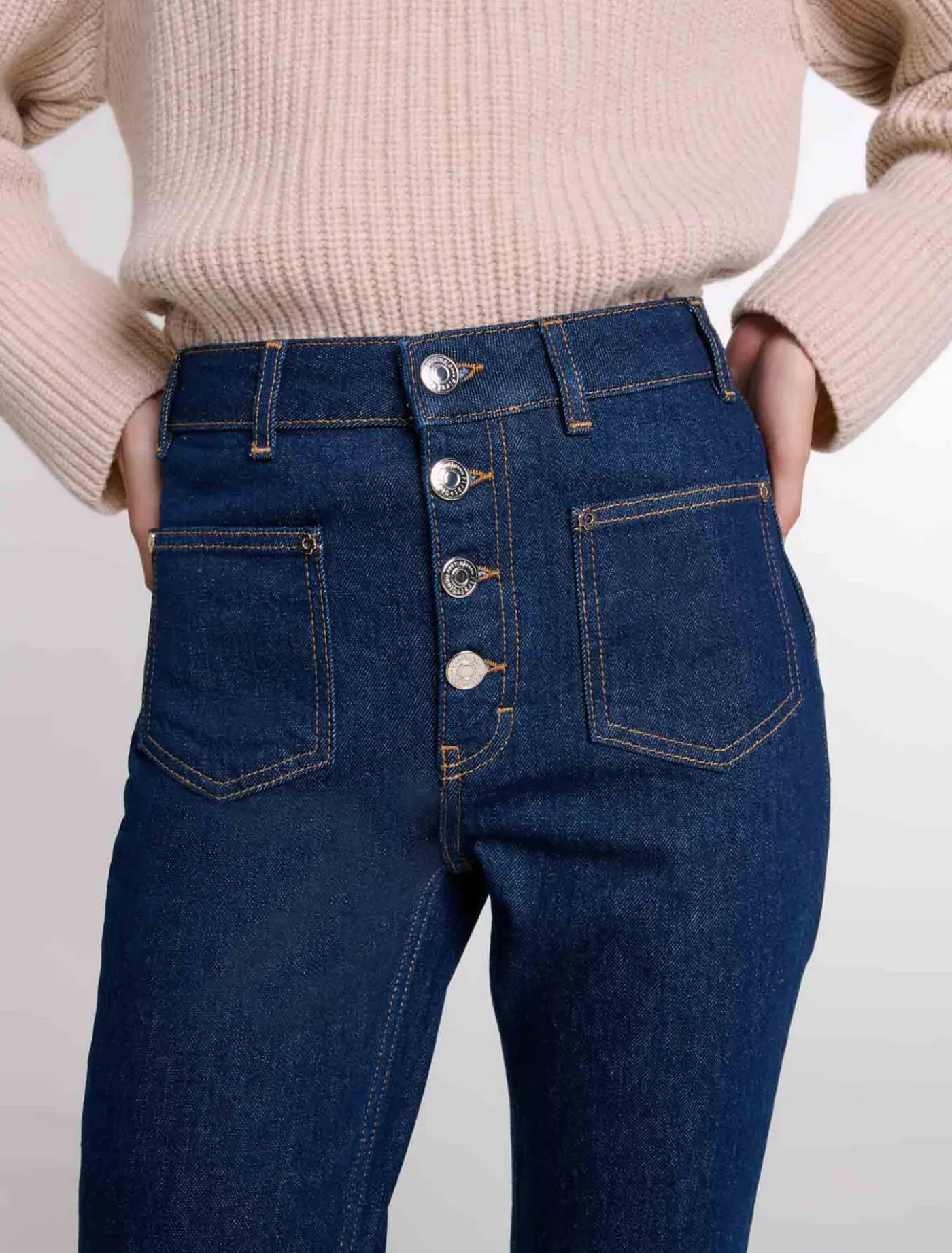 denim_jeans_with_pockets_5.webp Denim jeans with pockets^Maje Discount