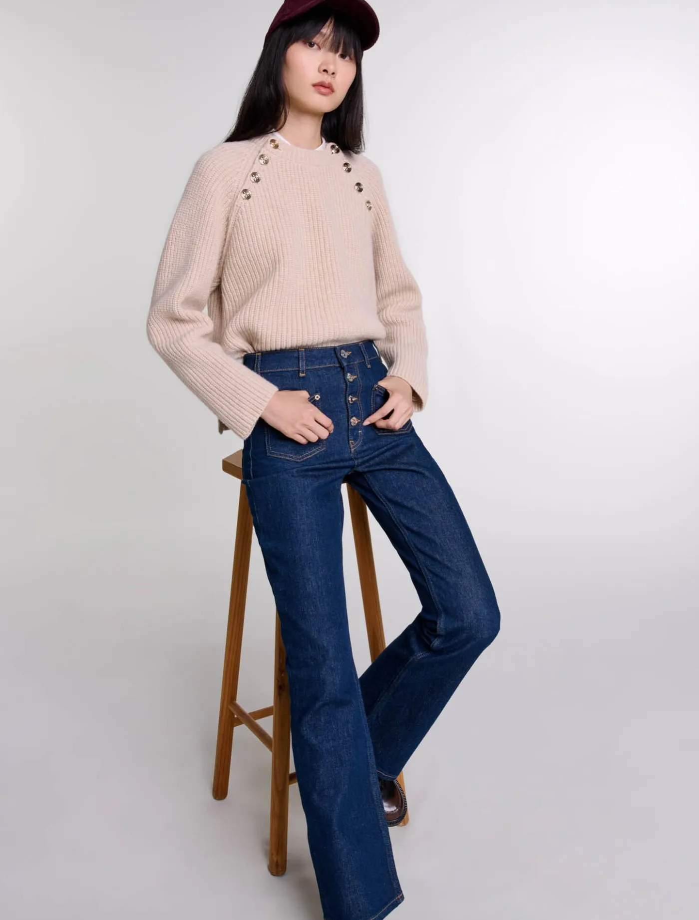 denim_jeans_with_pockets_7.webp Denim jeans with pockets^Maje Discount