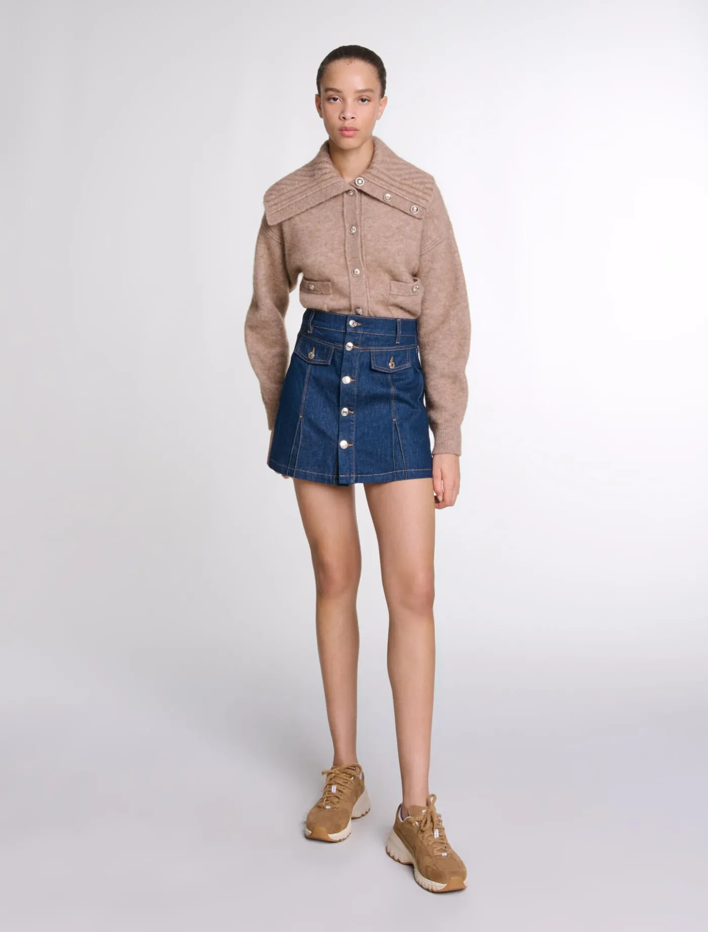 Denim skort^Maje Clearance