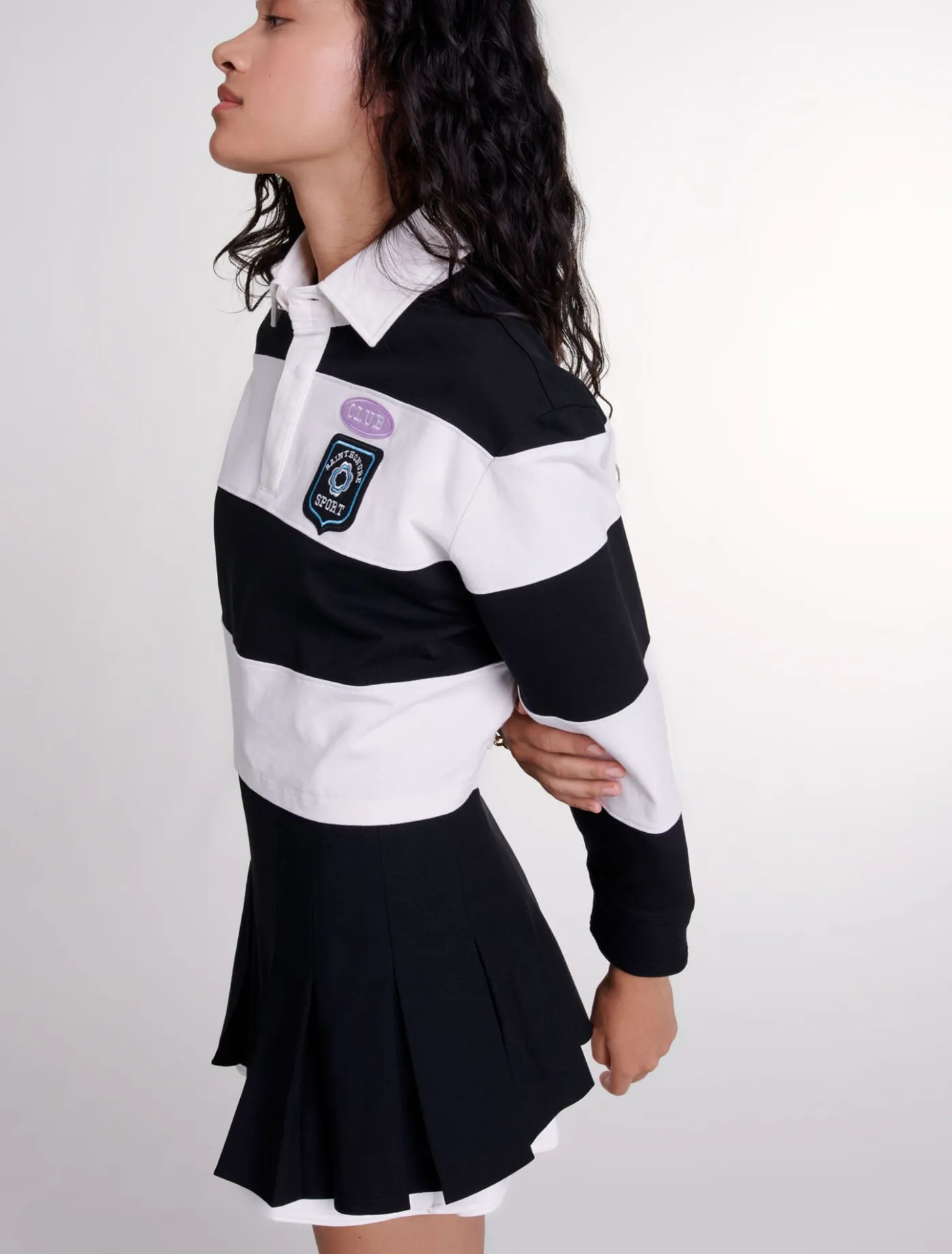 dualmaterial_pleated_skort_5.webp Dual-material pleated skort^Maje Discount