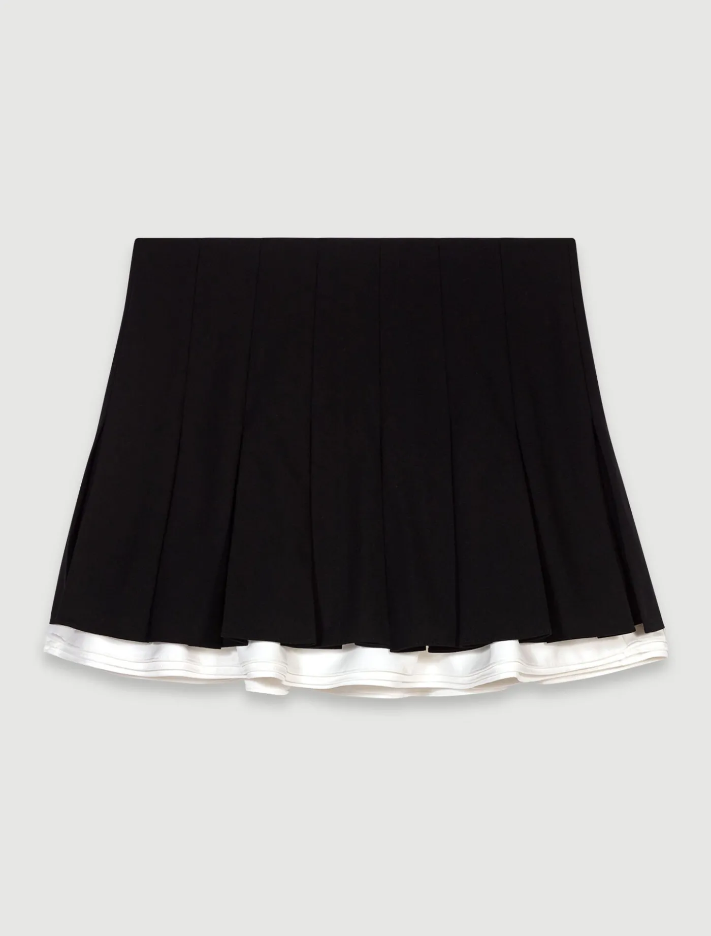 dualmaterial_pleated_skort_6.webp Dual-material pleated skort^Maje Discount