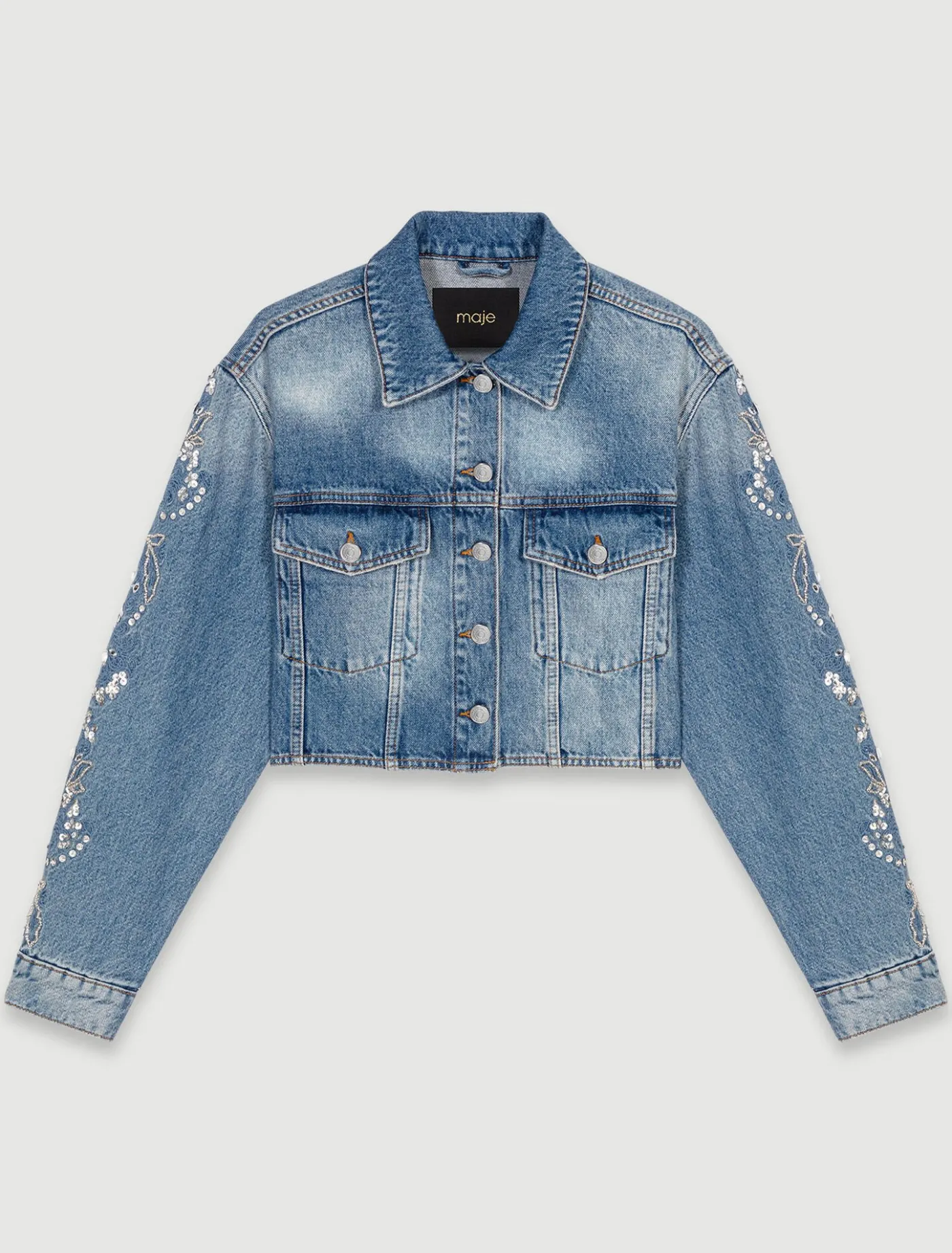 embroidered_denim_jacket_7.webp Embroidered denim jacket^Maje Best