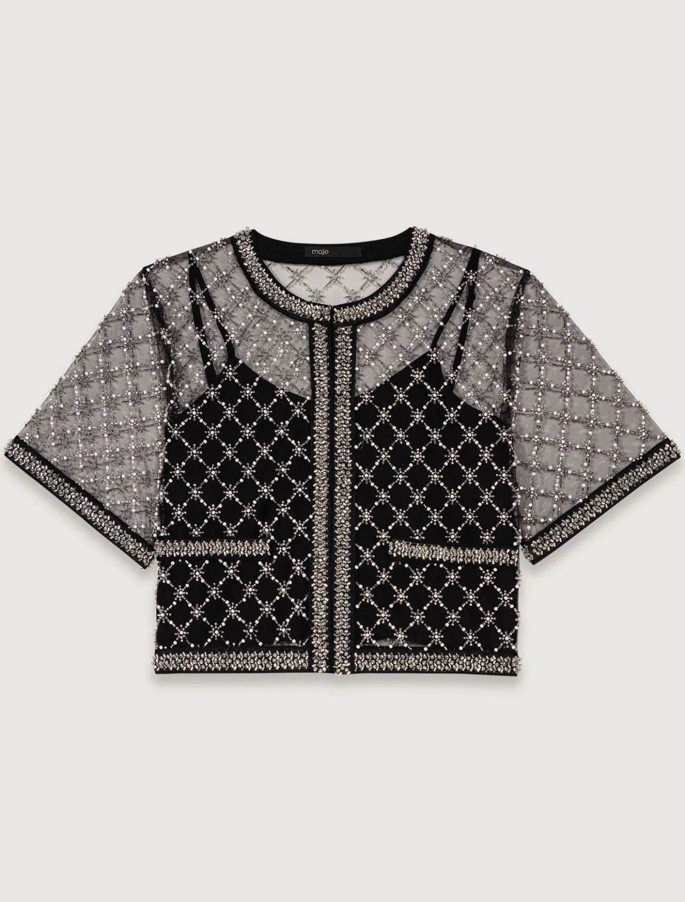 embroidered_tulle_top_7.webp Embroidered tulle top^Maje Shop