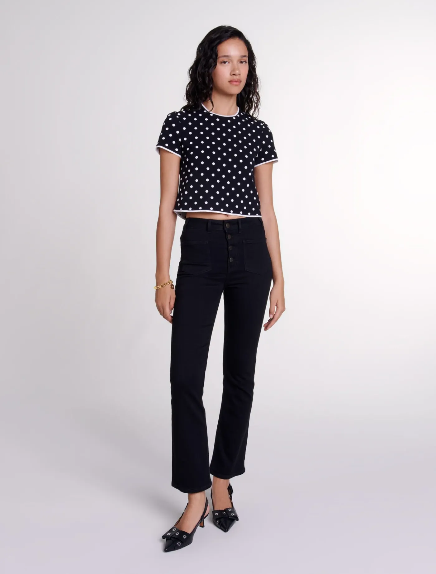 Fancy knit top^Maje Store