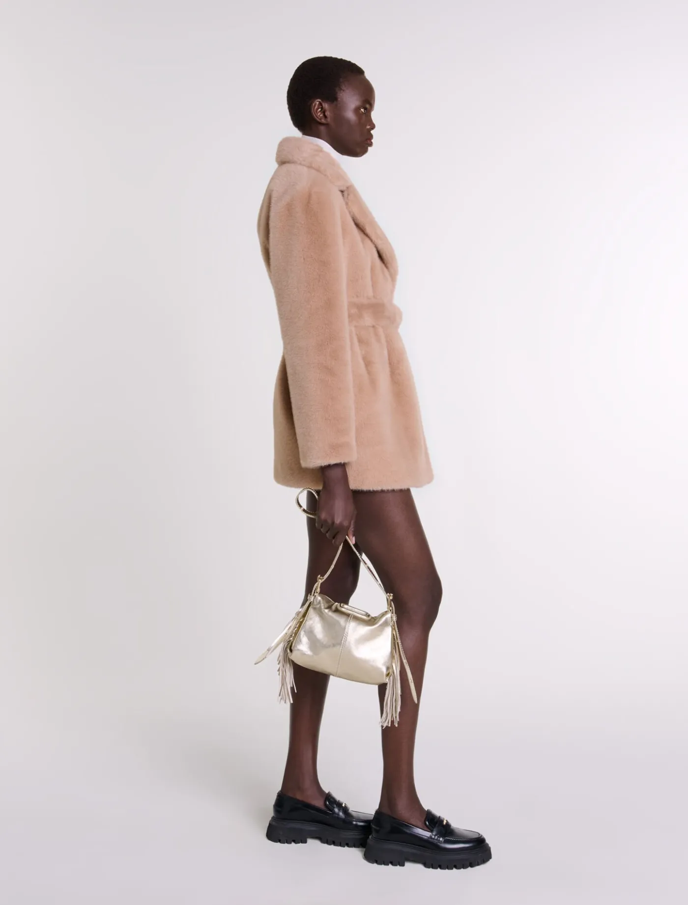 Faux fur coat^Maje Hot