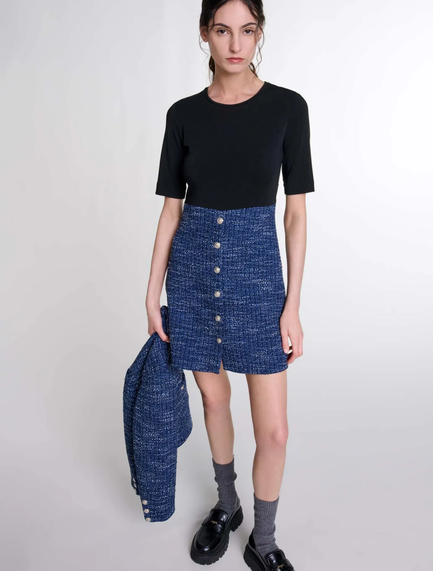 in_tweed_dress_5.webp 2-in-1 tweed dress^Maje Flash Sale