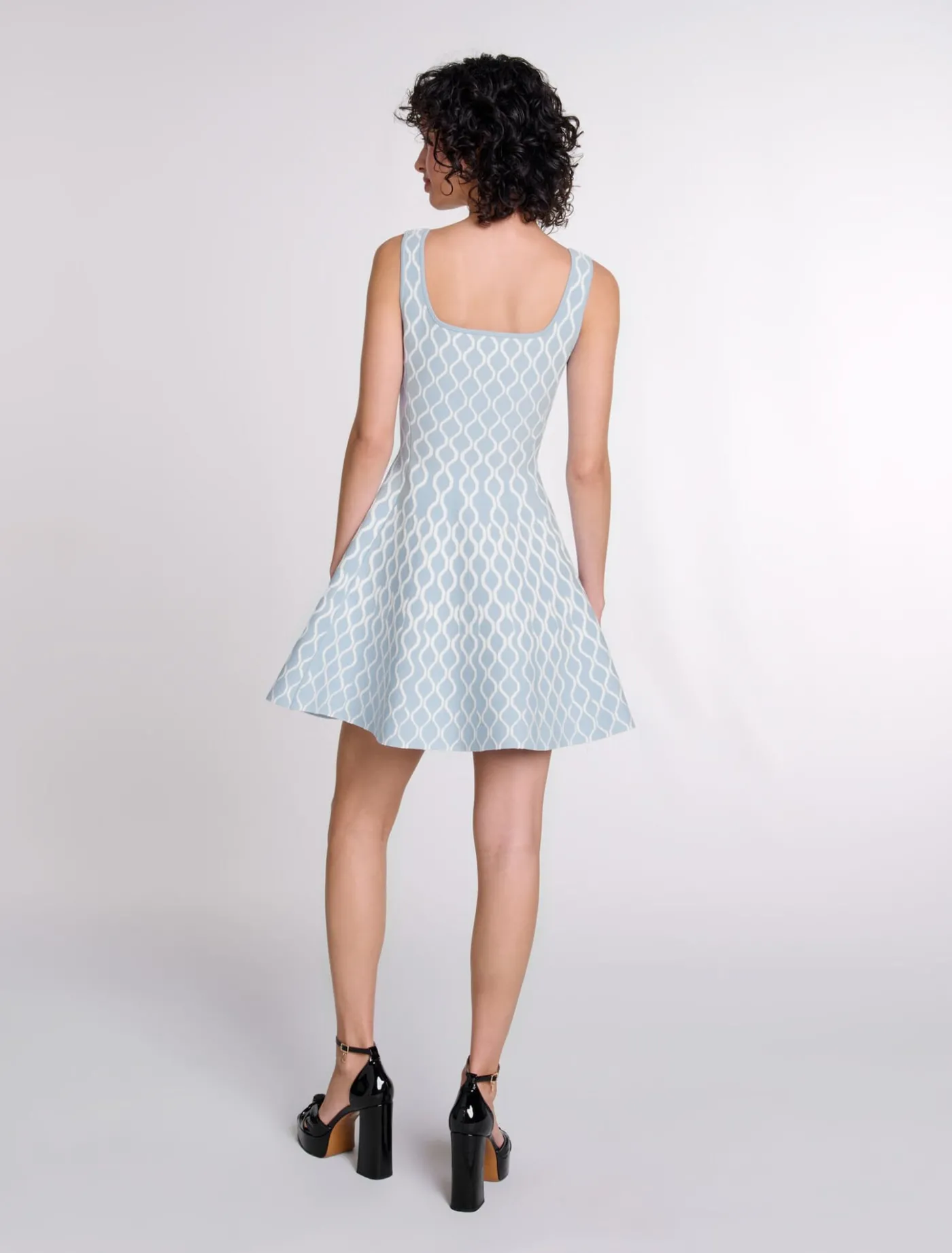 jacquard_knit_short_dress_2.webp Jacquard knit short dress^Maje New