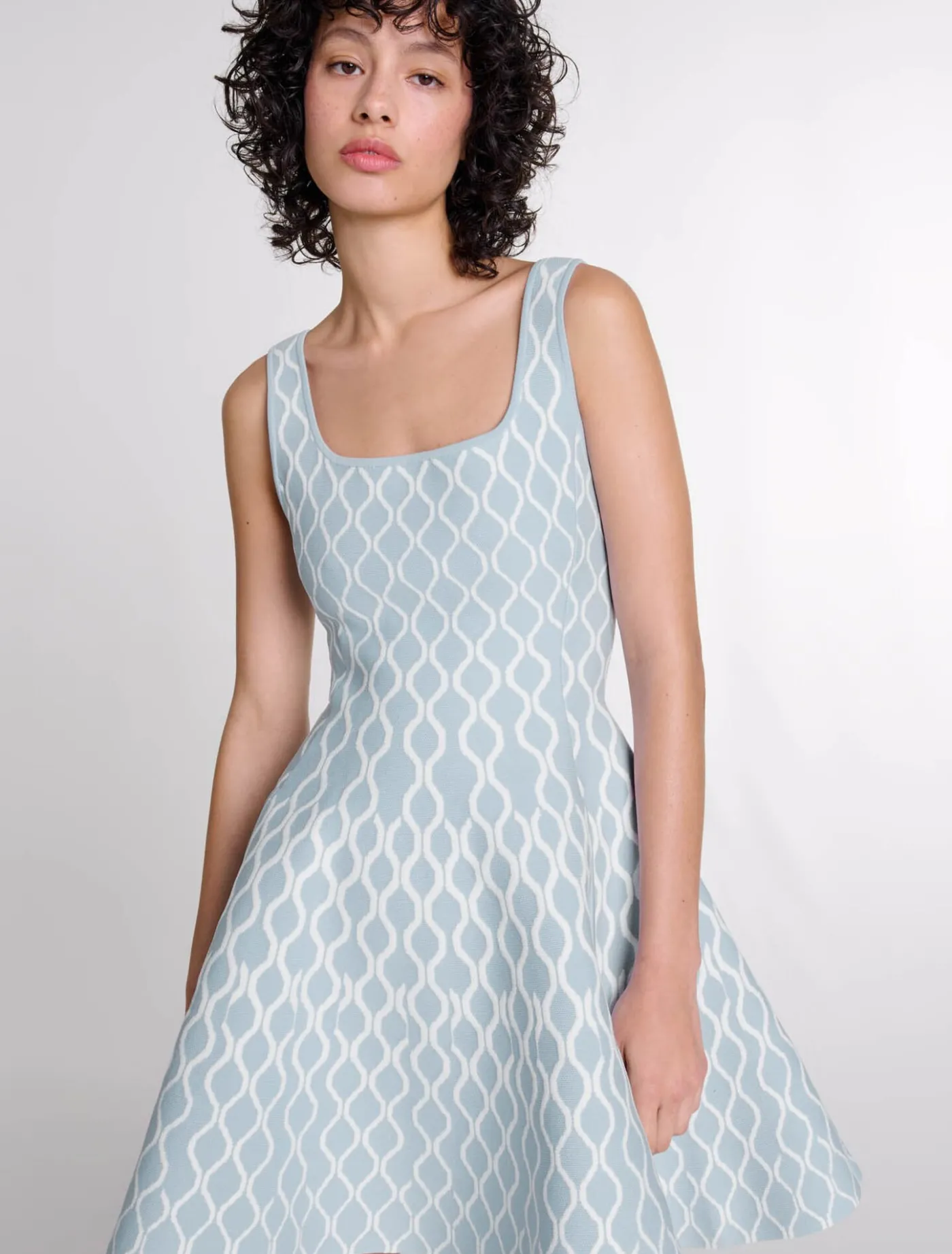 jacquard_knit_short_dress_3.webp Jacquard knit short dress^Maje New