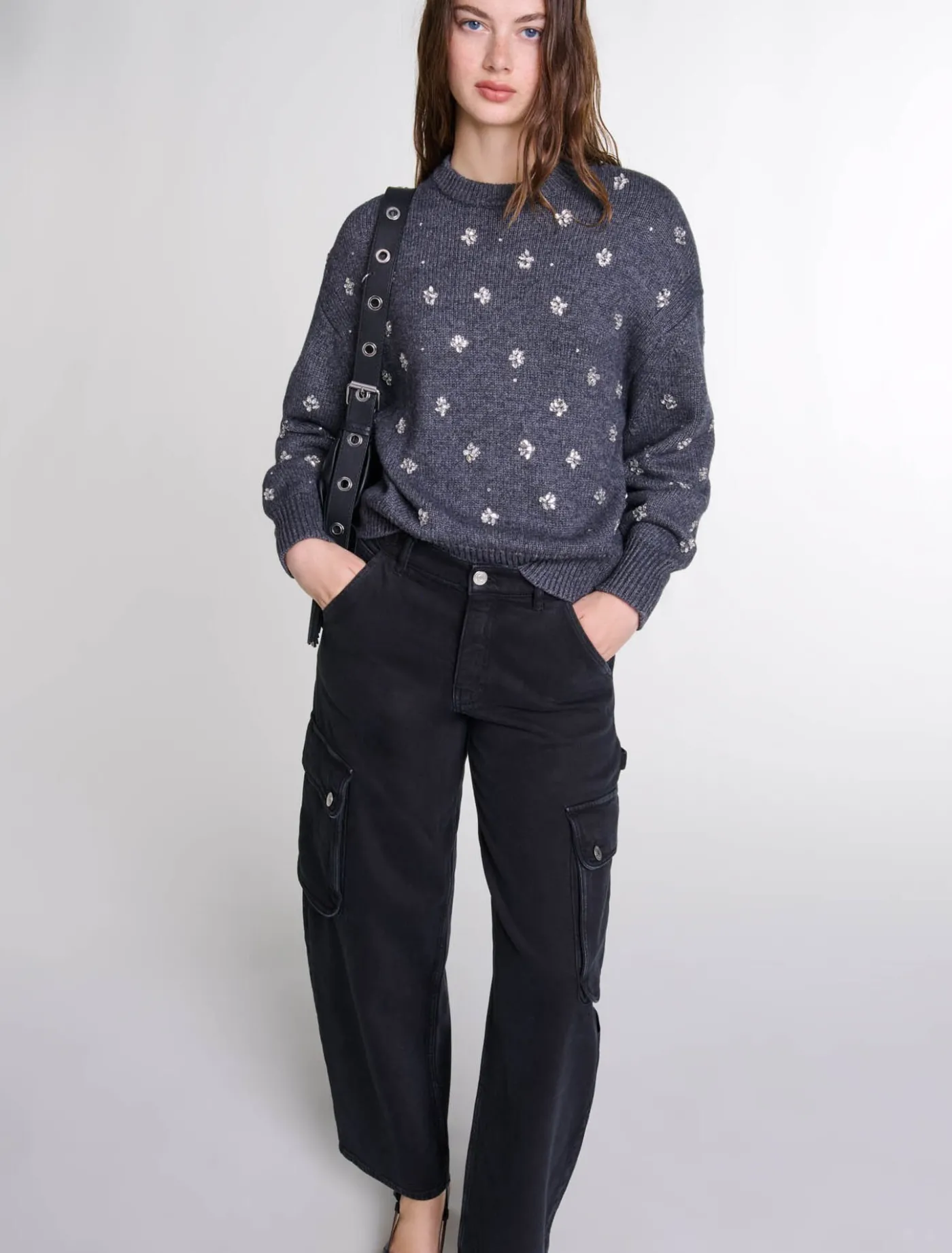 knitted_jumper_with_rhinestones_3.webp Knitted jumper with rhinestones^Maje Shop