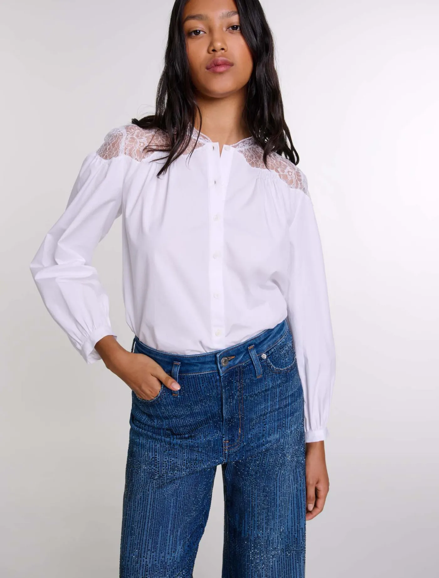 lace_shirt_3.webp Lace shirt^Maje Fashion