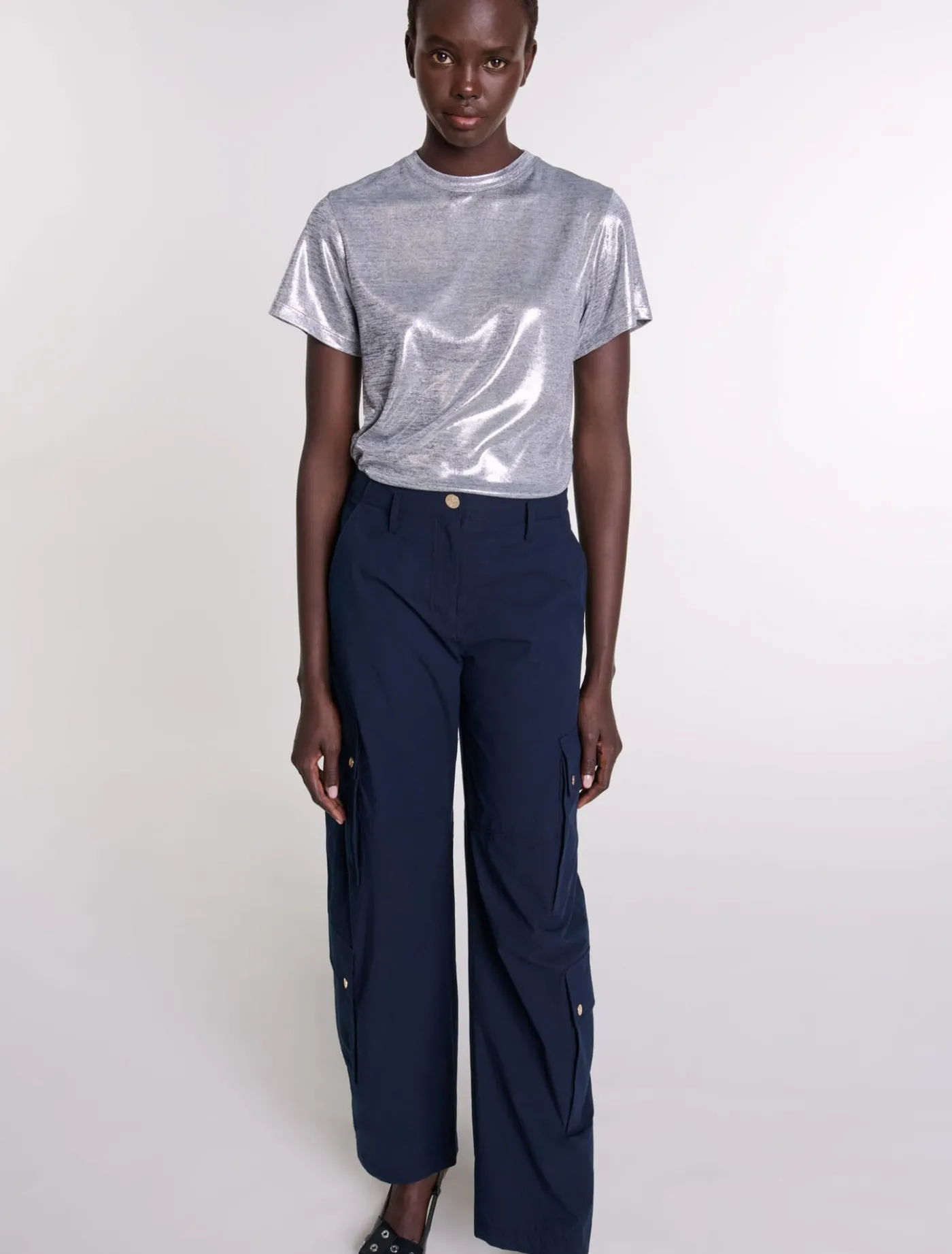 lam_tshirt_3.webp Lamé T-shirt^Maje New