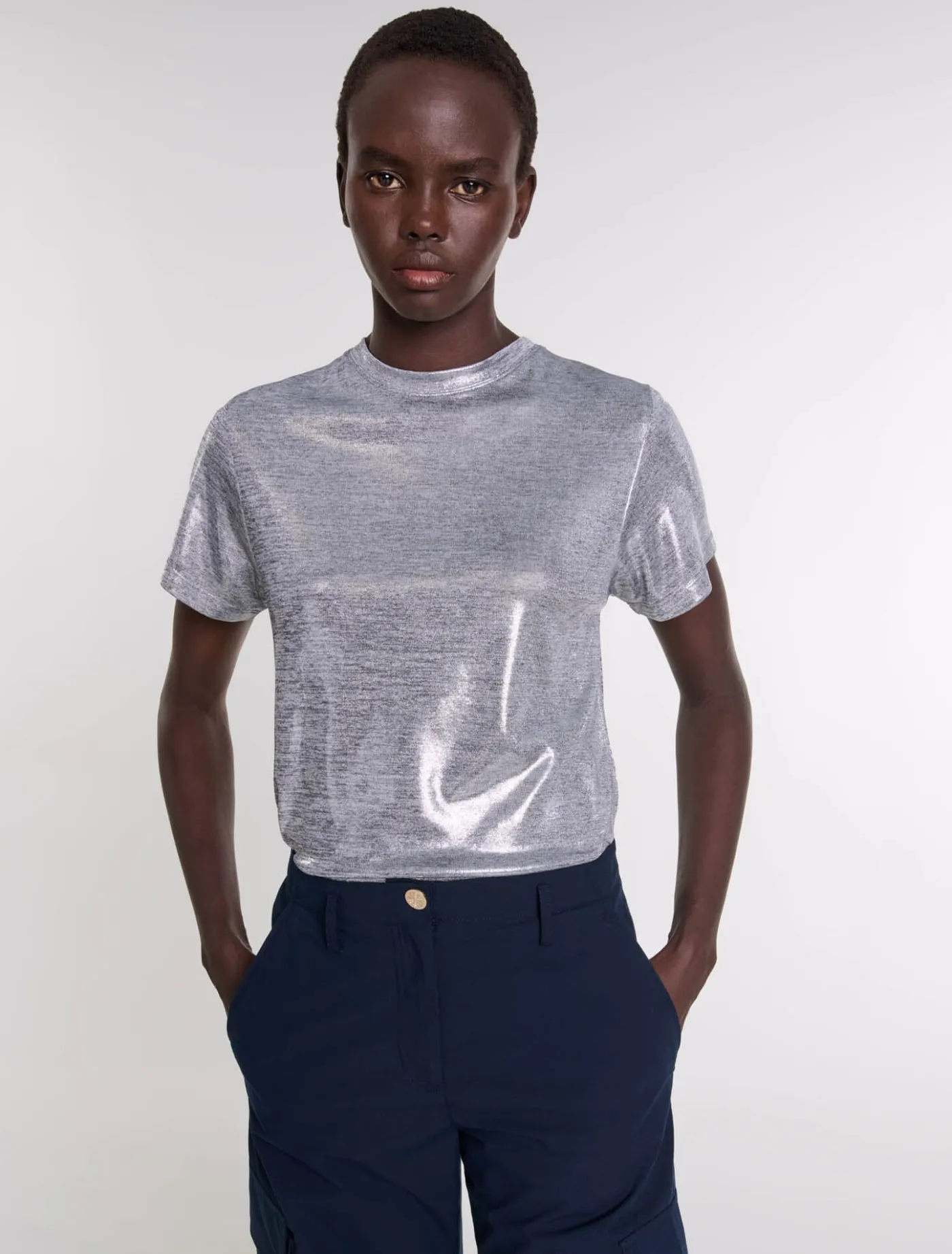 lam_tshirt_5.webp Lamé T-shirt^Maje New