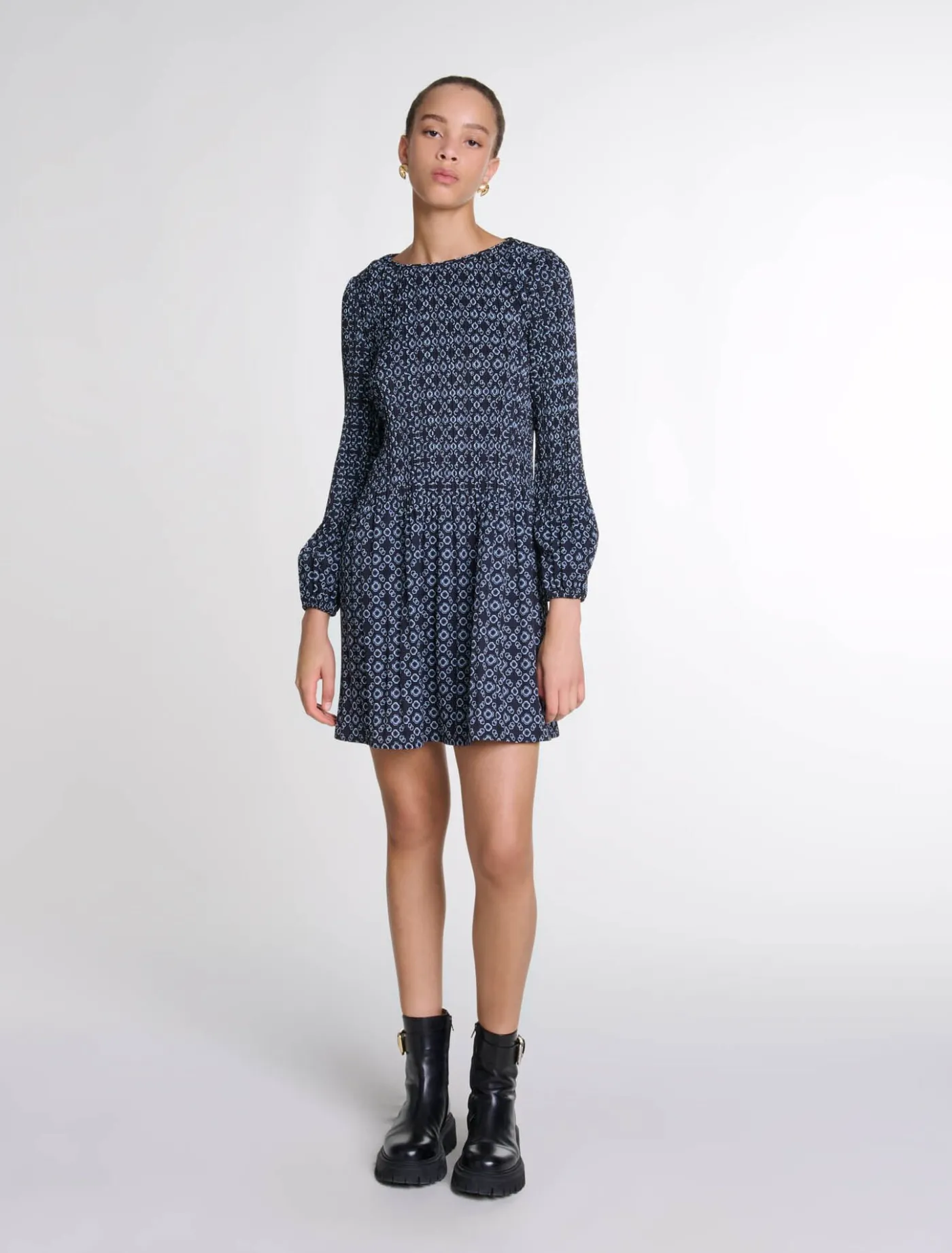 leather_ankle_boots_with_buckles_6.webp Leather ankle boots with buckles^Maje Discount