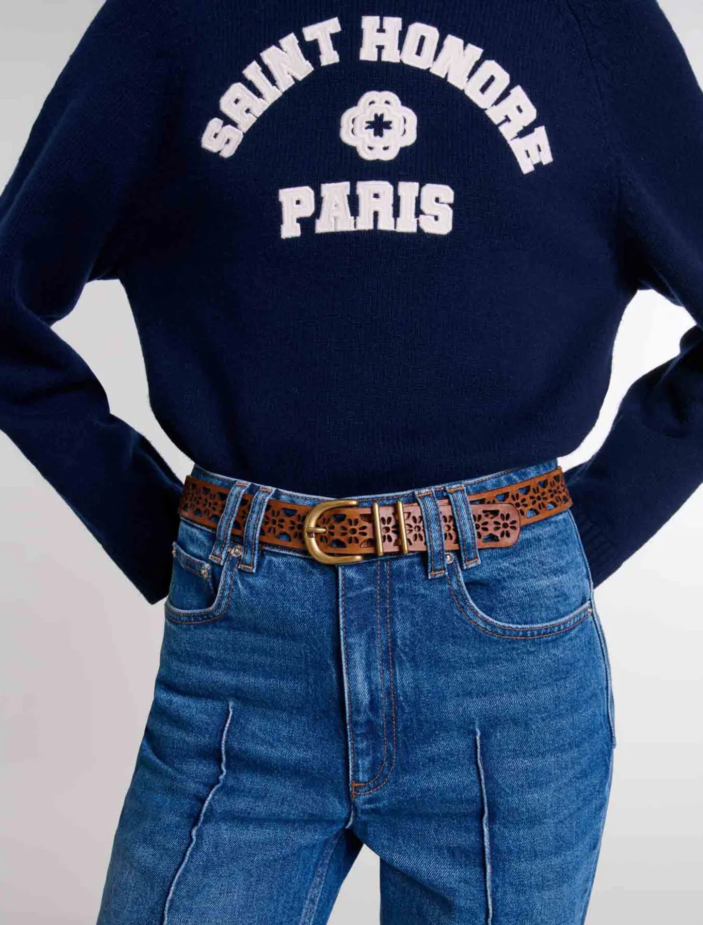 leather_belt_with_flower_detail_6.webp Leather belt with flower detail^Maje Cheap