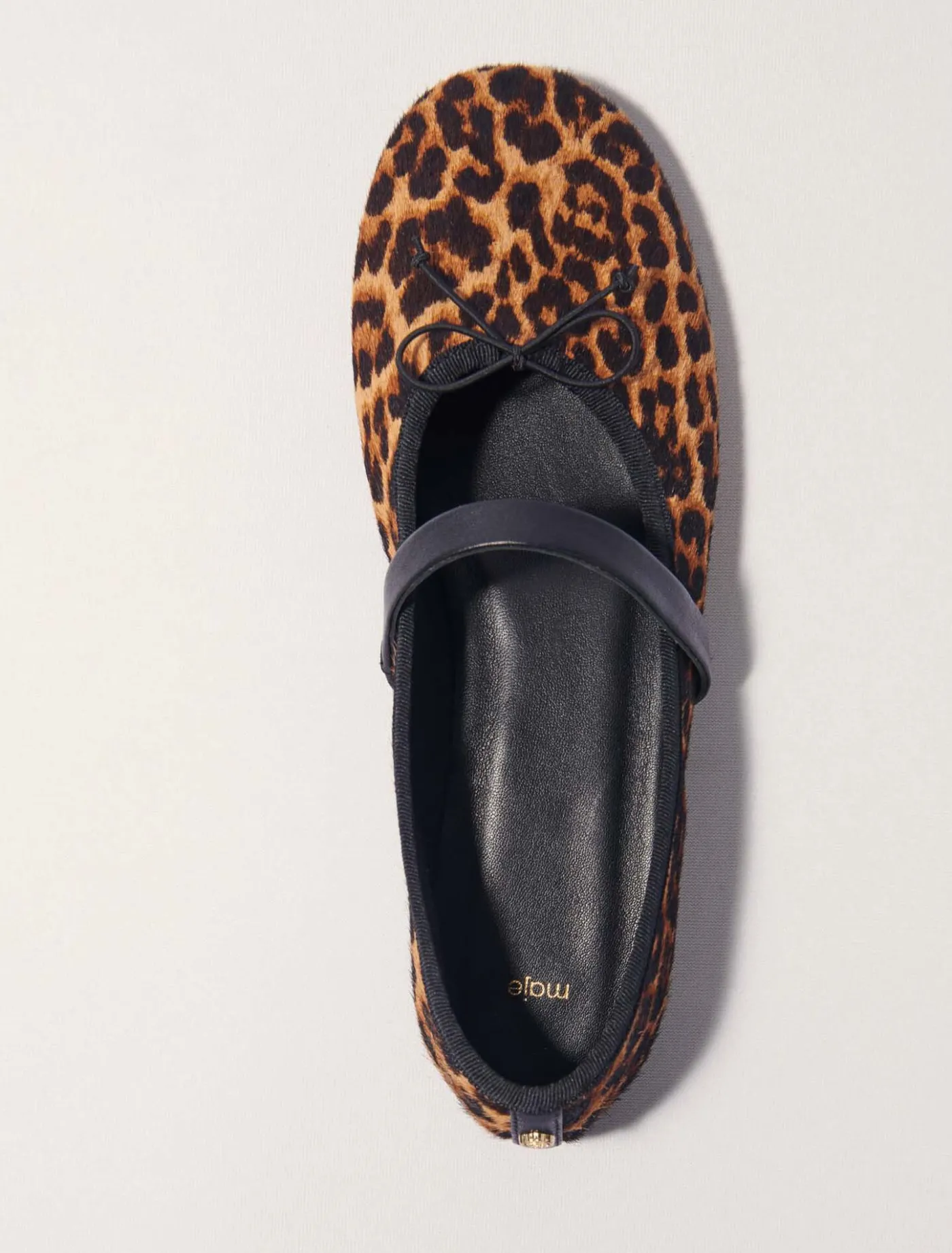 leopardeffect_leather_ballet_flats_5.webp Leopard-effect leather ballet flats^Maje Cheap