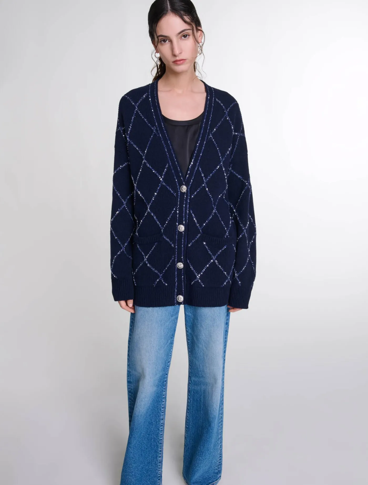 longline_wool_cardigan_3.webp Longline wool cardigan^Maje Store
