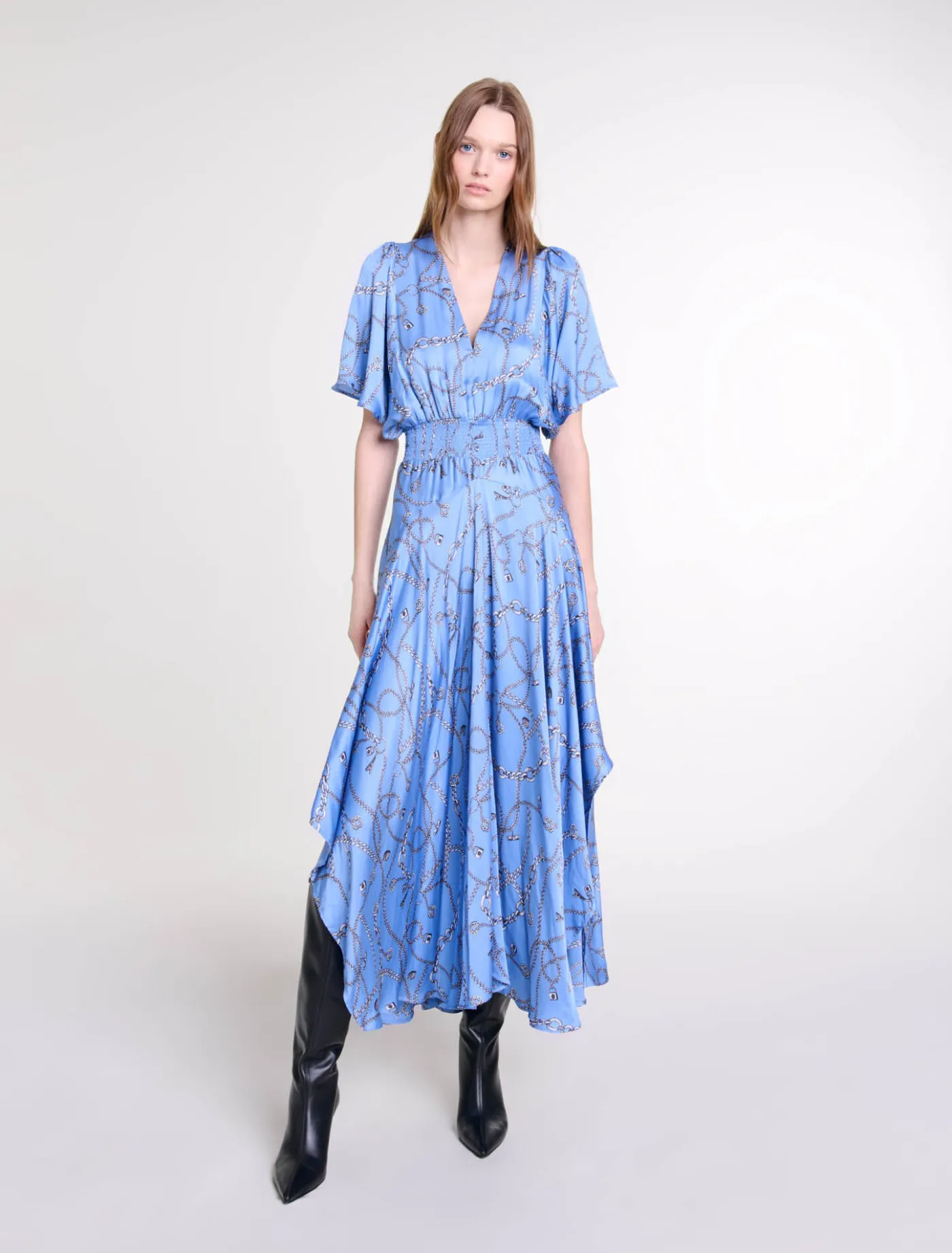 Patterned maxi dress^Maje Shop
