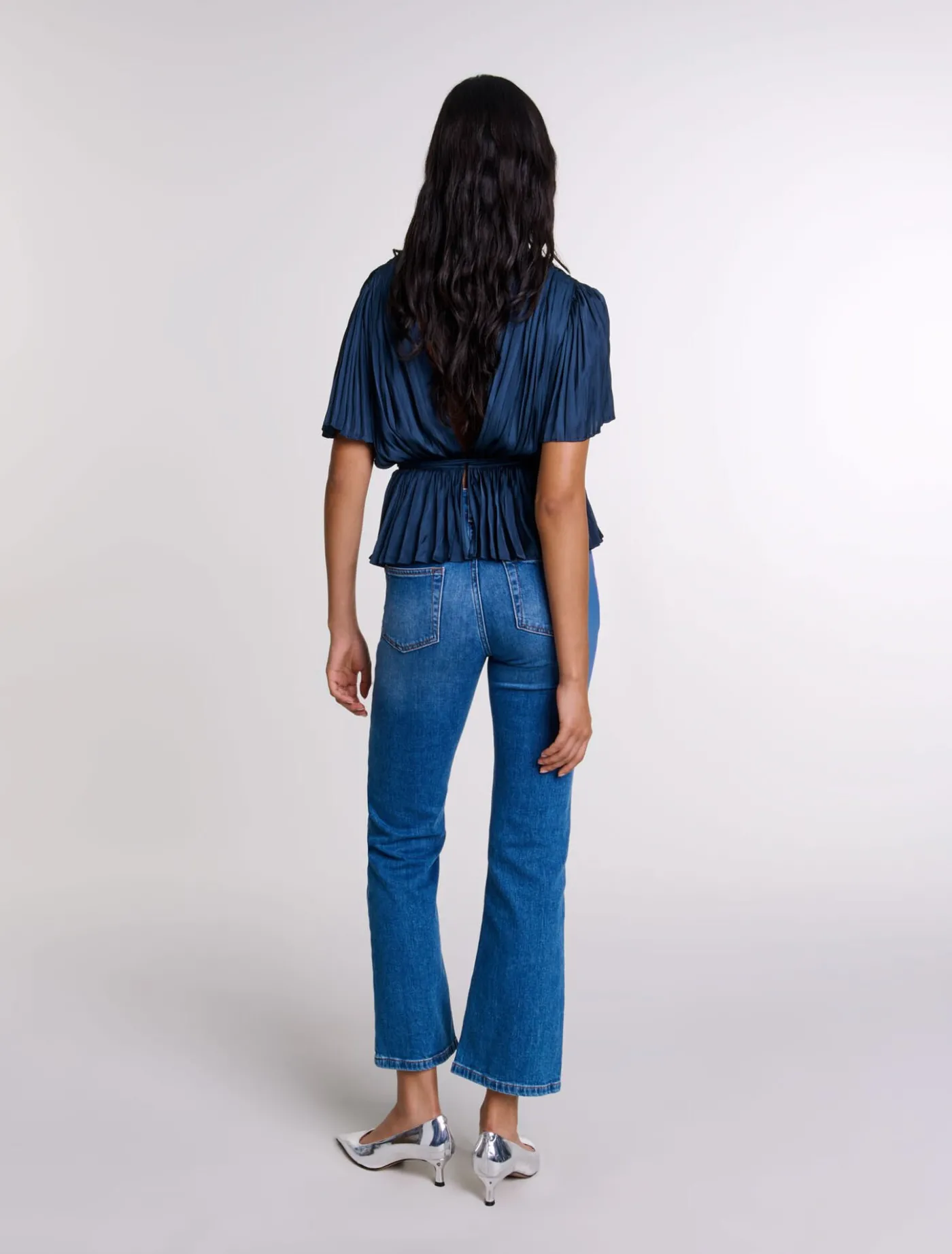 pleated_shortsleeved_top_2.webp Pleated short-sleeved top^Maje Hot