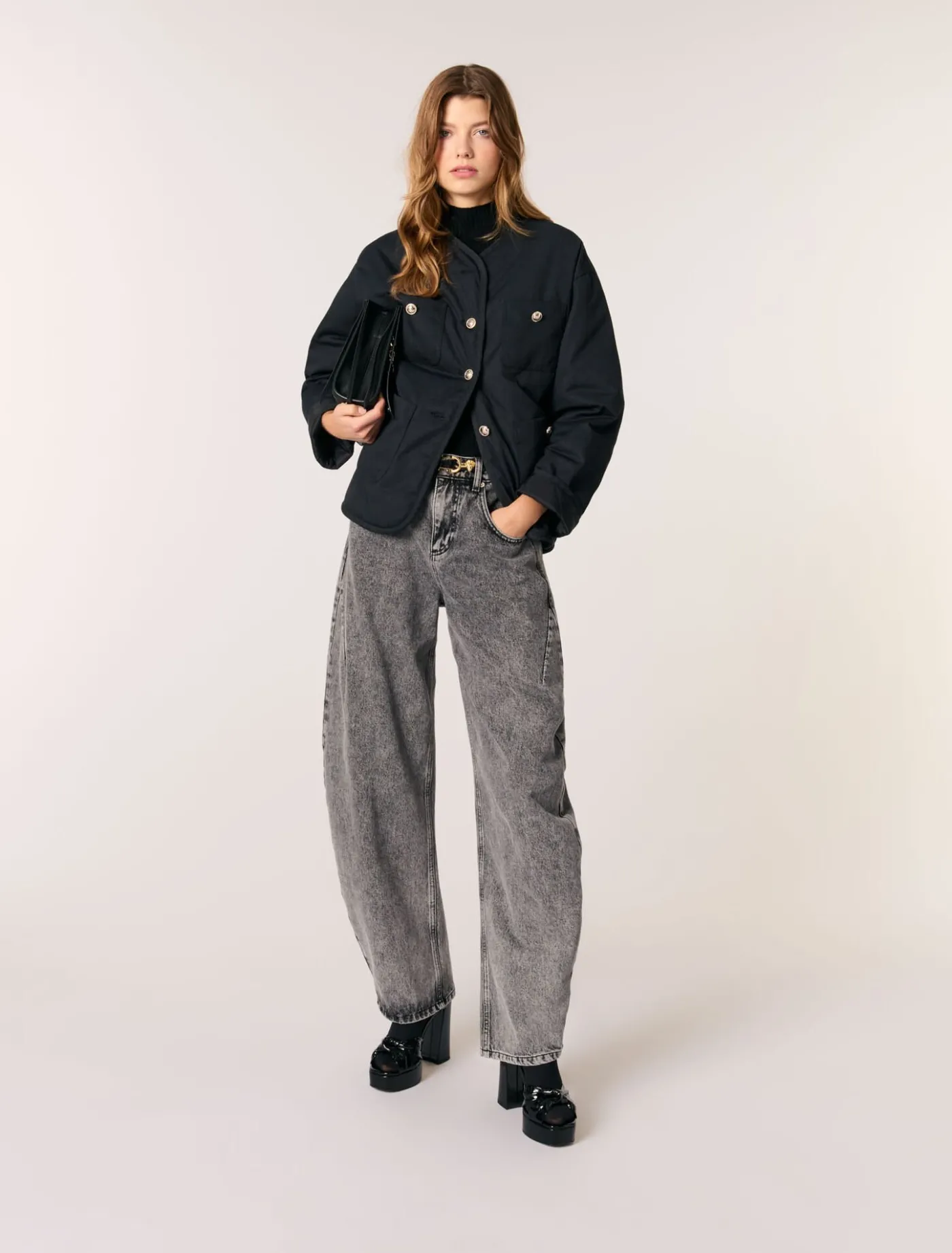 Reversible quilted coat^Maje Discount