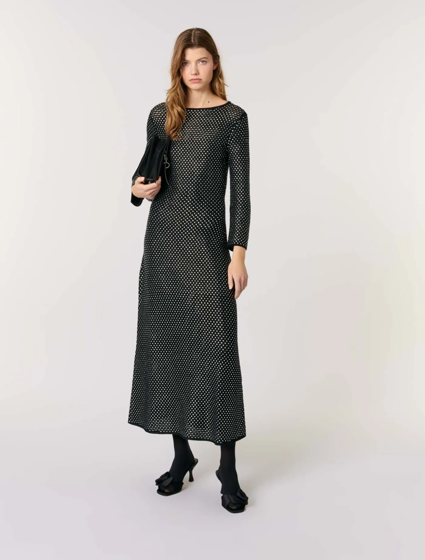 Rhinestone maxi dress^Maje Clearance