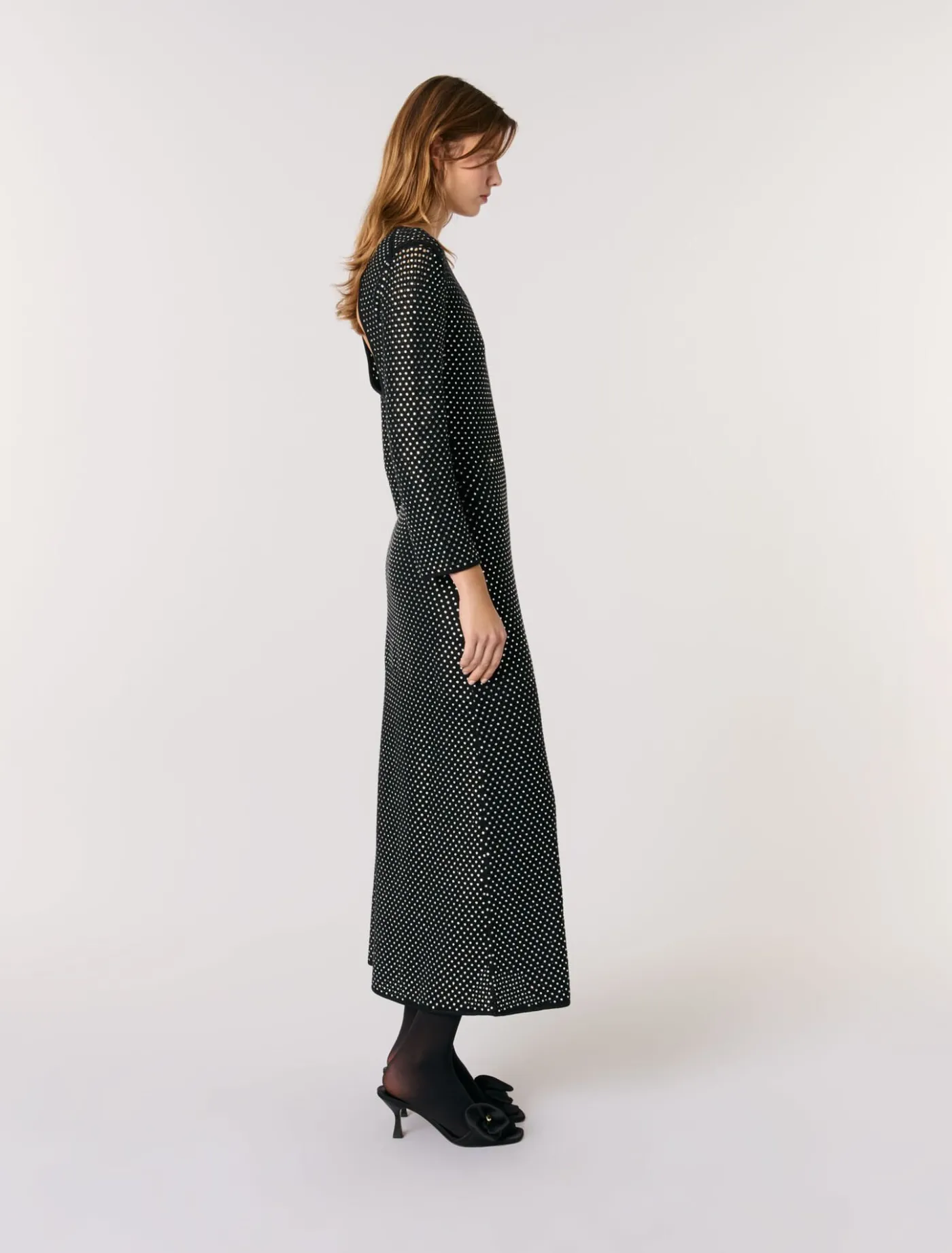 Rhinestone maxi dress^Maje Clearance