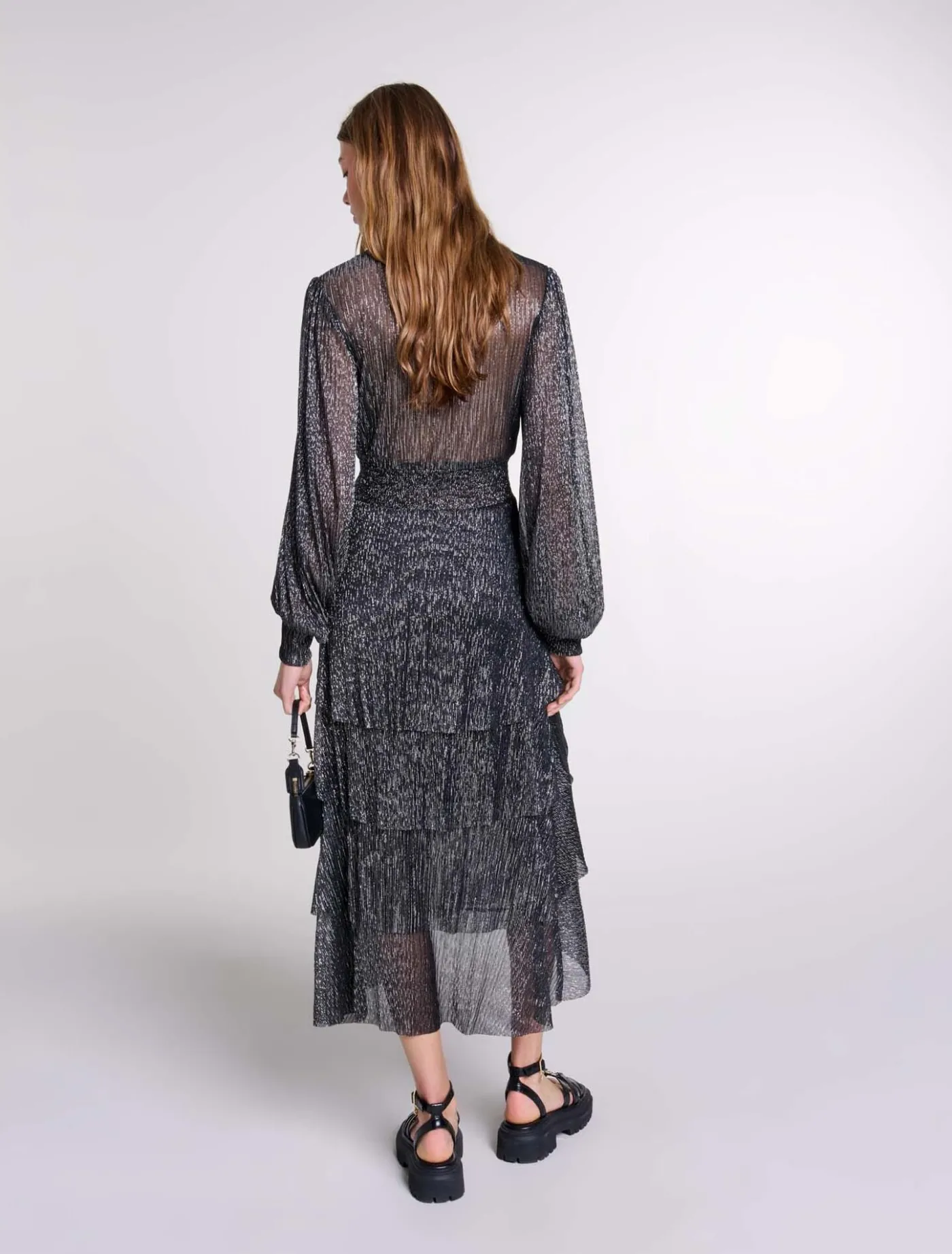 ruffled_dress_2.webp Ruffled dress^Maje Store