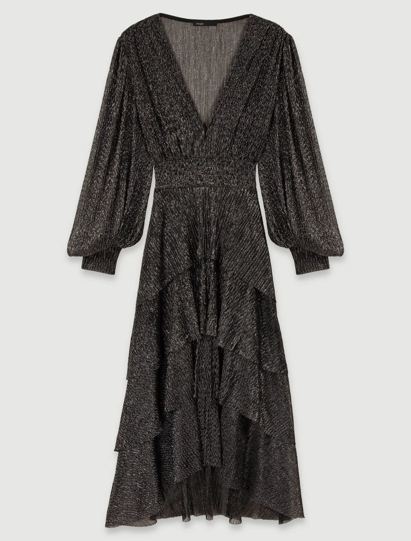 ruffled_dress_7.webp Ruffled dress^Maje Store