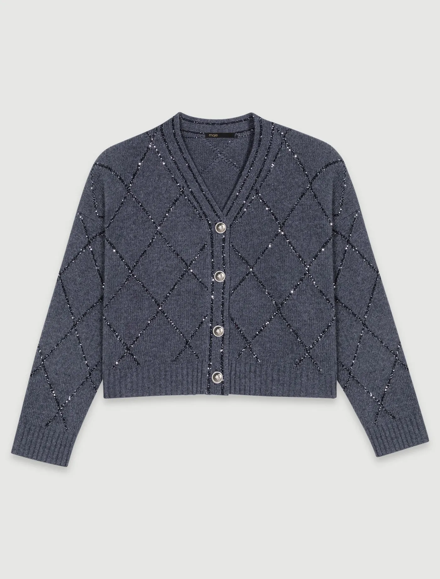 sequin_knit_cardigan_8.webp Sequin knit cardigan^Maje Fashion