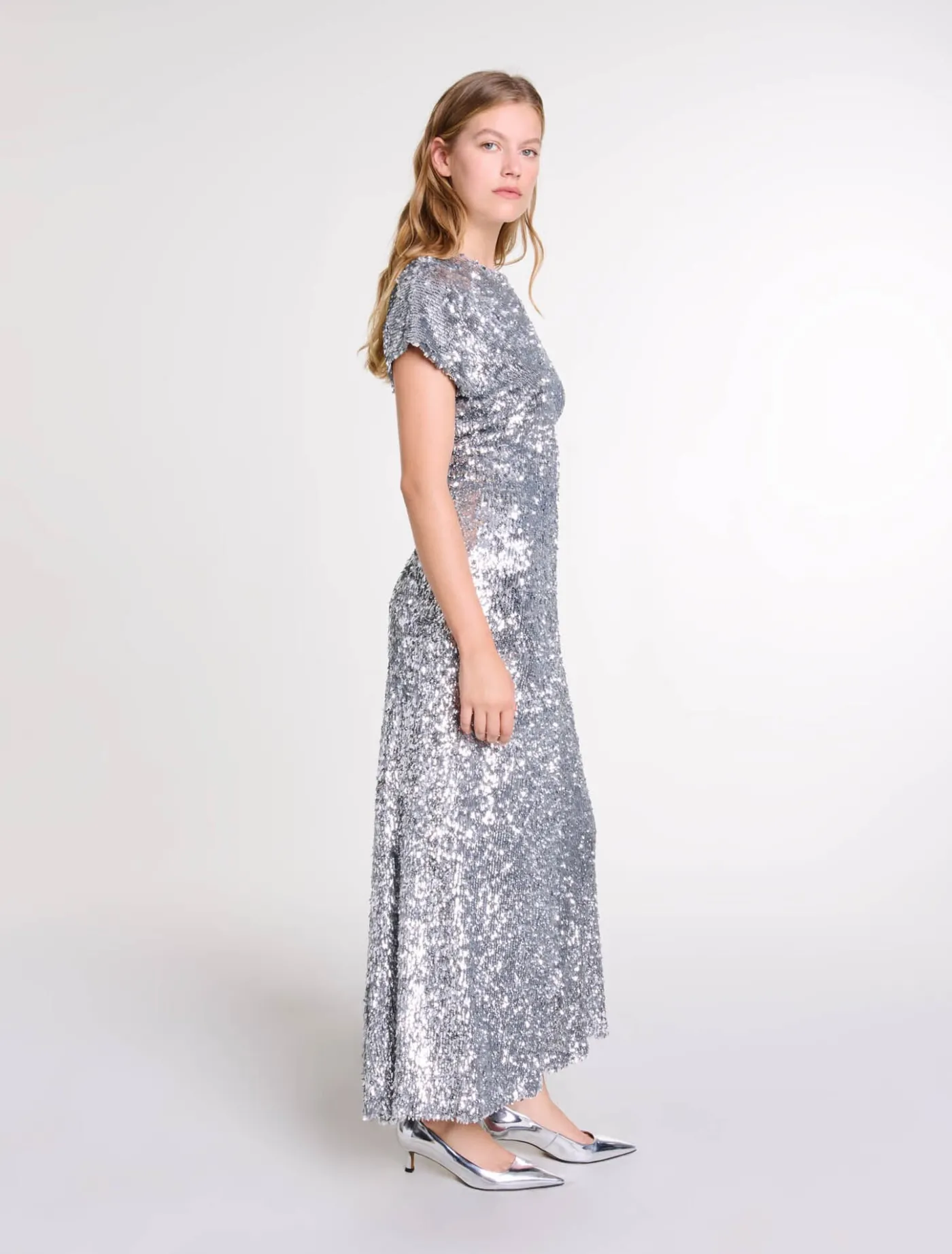 Sequin maxi dress^Maje Clearance