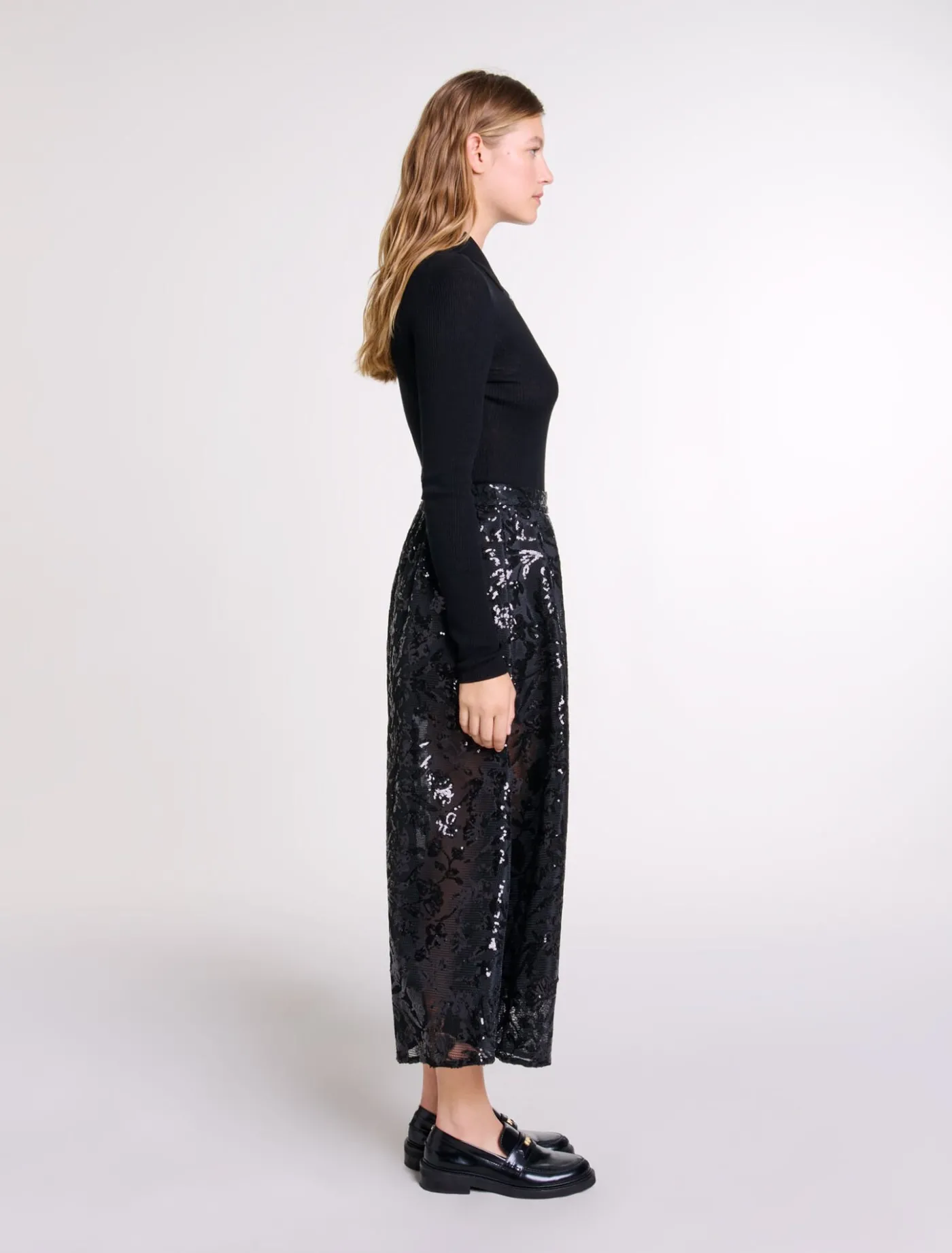 Sequin maxi skirt^Maje Flash Sale