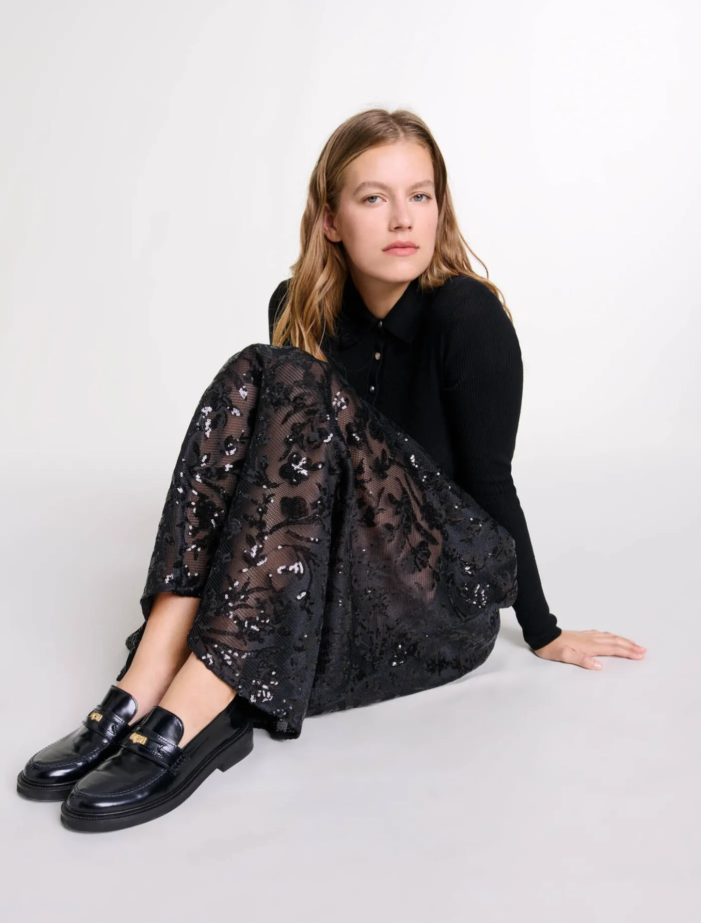 sequin_maxi_skirt_6.webp Sequin maxi skirt^Maje Flash Sale