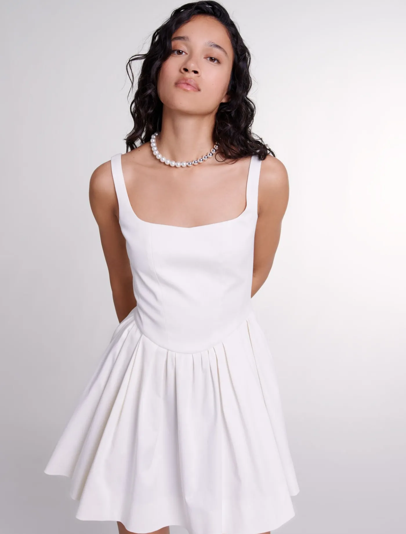 short_cotton_dress_3.webp Short cotton dress^Maje Online