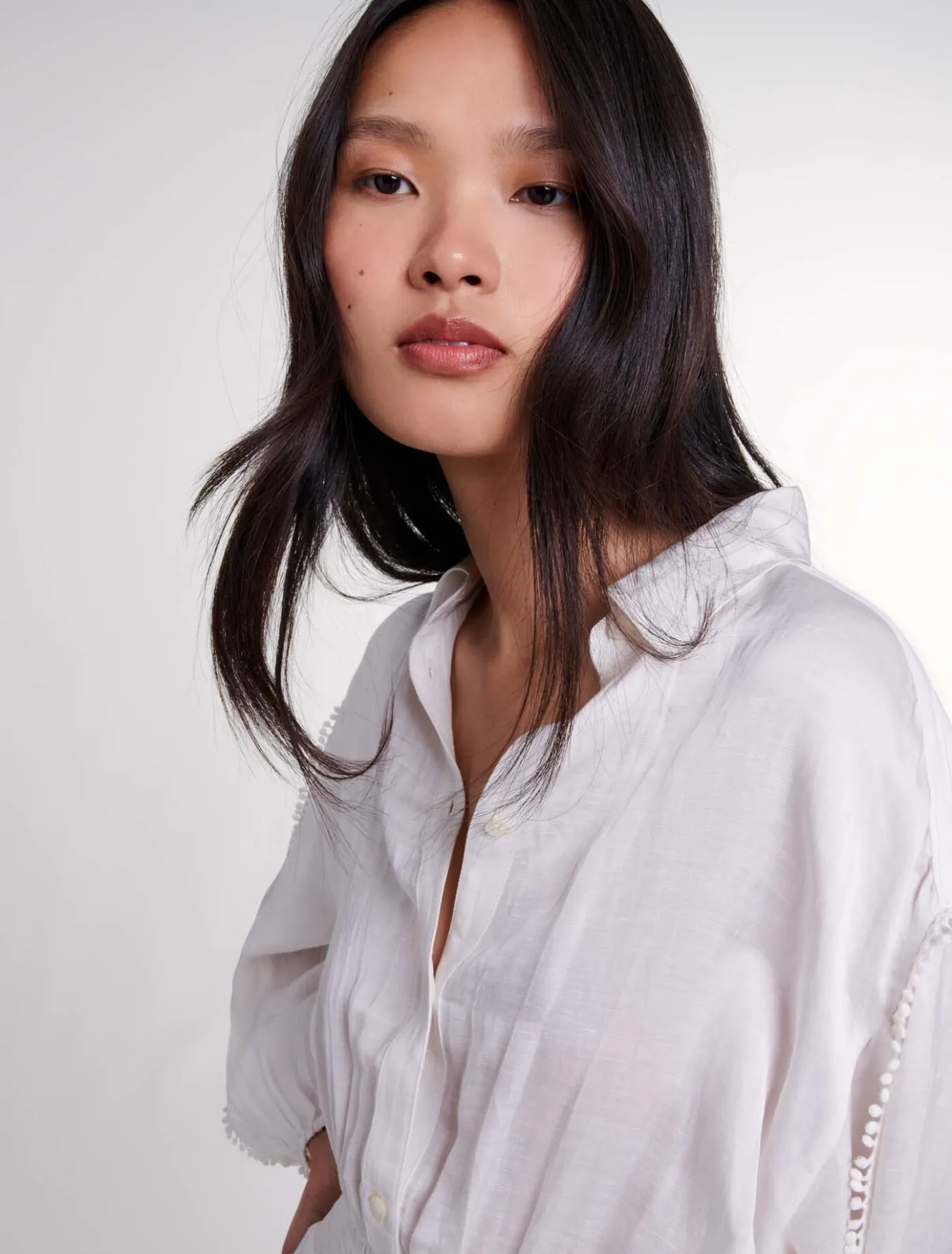 short_cotton_patchwork_dress_5.webp Short cotton patchwork dress^Maje Discount