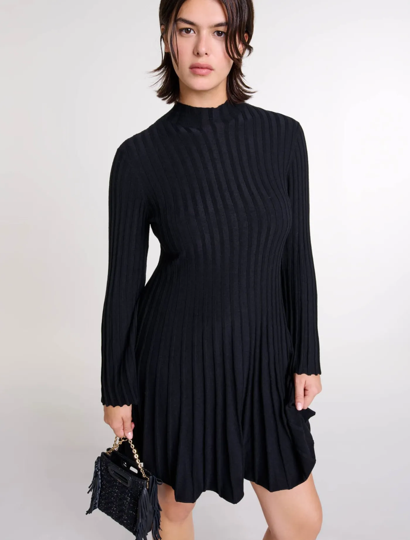 short_knit_dress_2.webp Short knit dress^Maje Best
