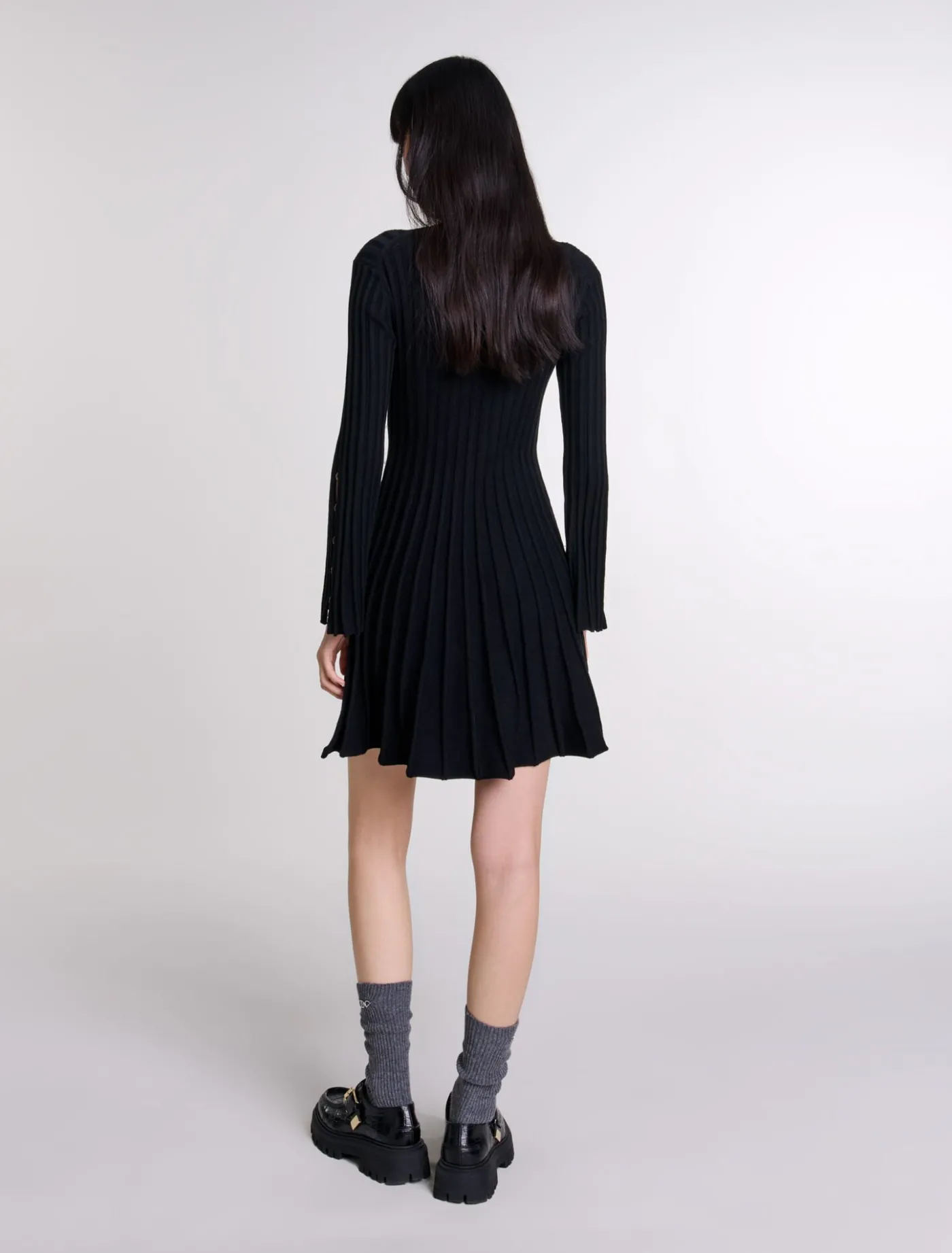 short_knit_dress_4.webp Short knit dress^Maje Best