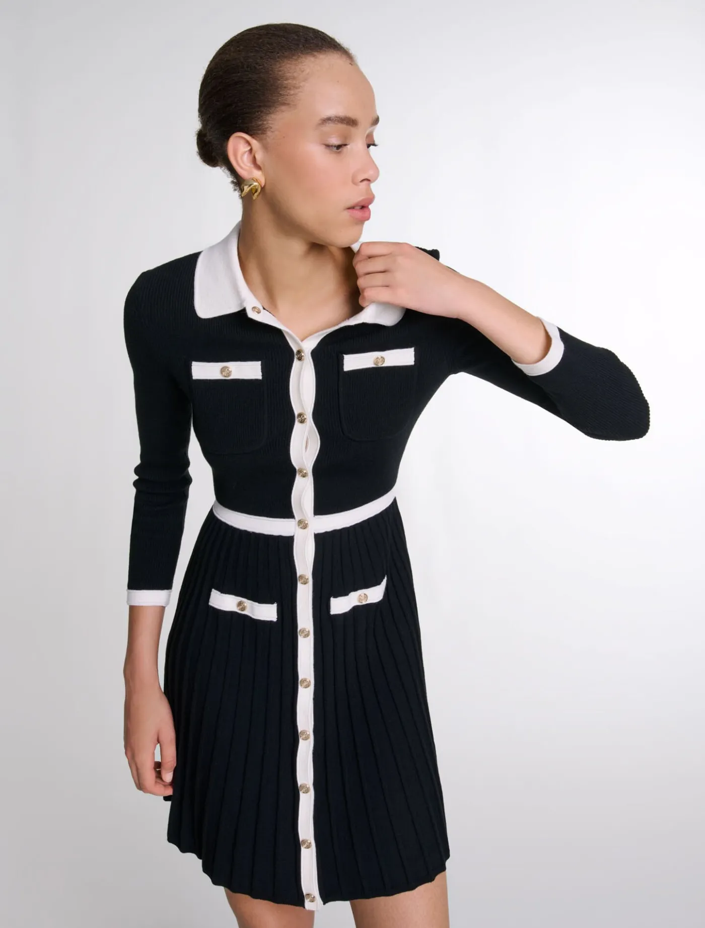 short_knit_dress_5-2.webp Short knit dress^Maje Sale