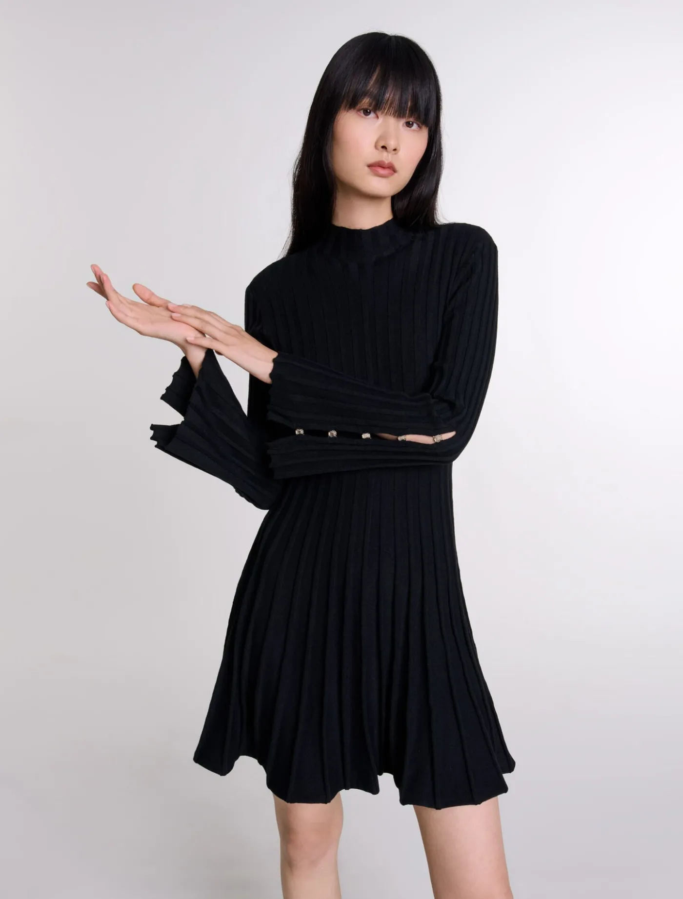 short_knit_dress_5.webp Short knit dress^Maje Best