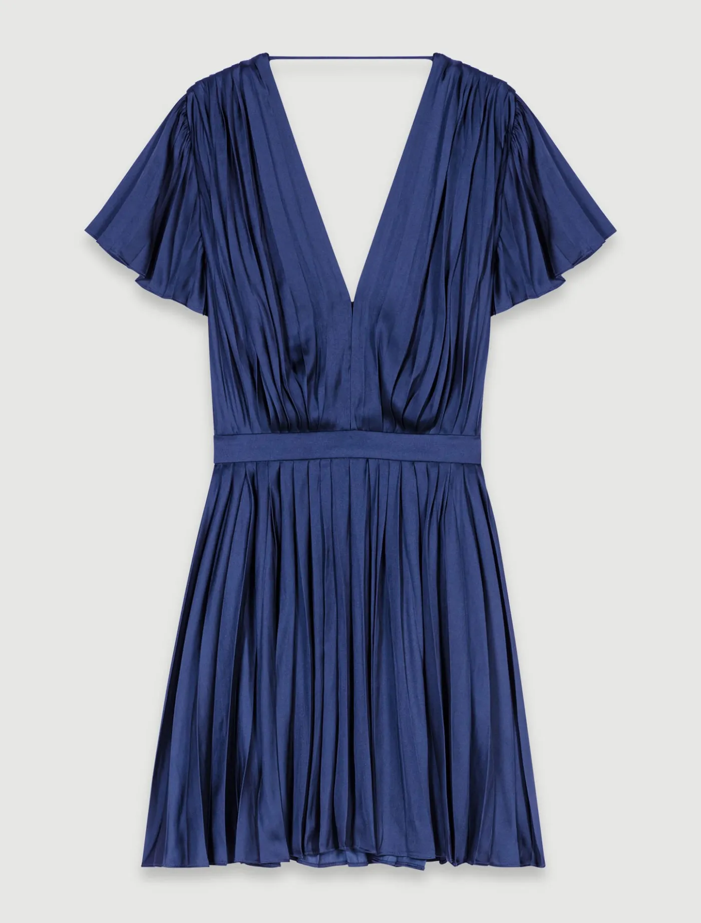 short_pleated_dress_6.webp Short pleated dress^Maje Shop